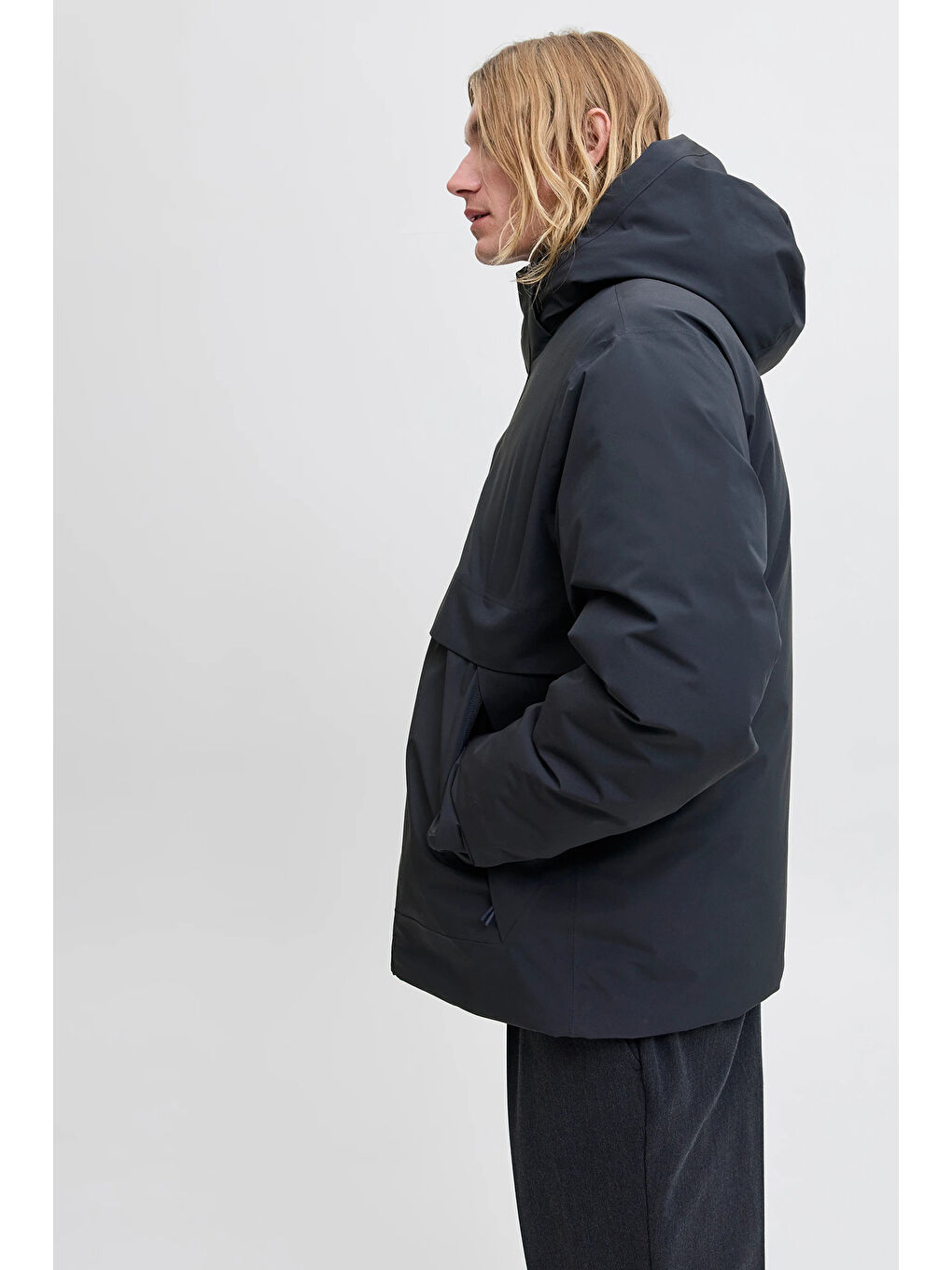 Lacivert Premium Jprccmoon Regular Fit Kapüşonlu Mont 12280905-2