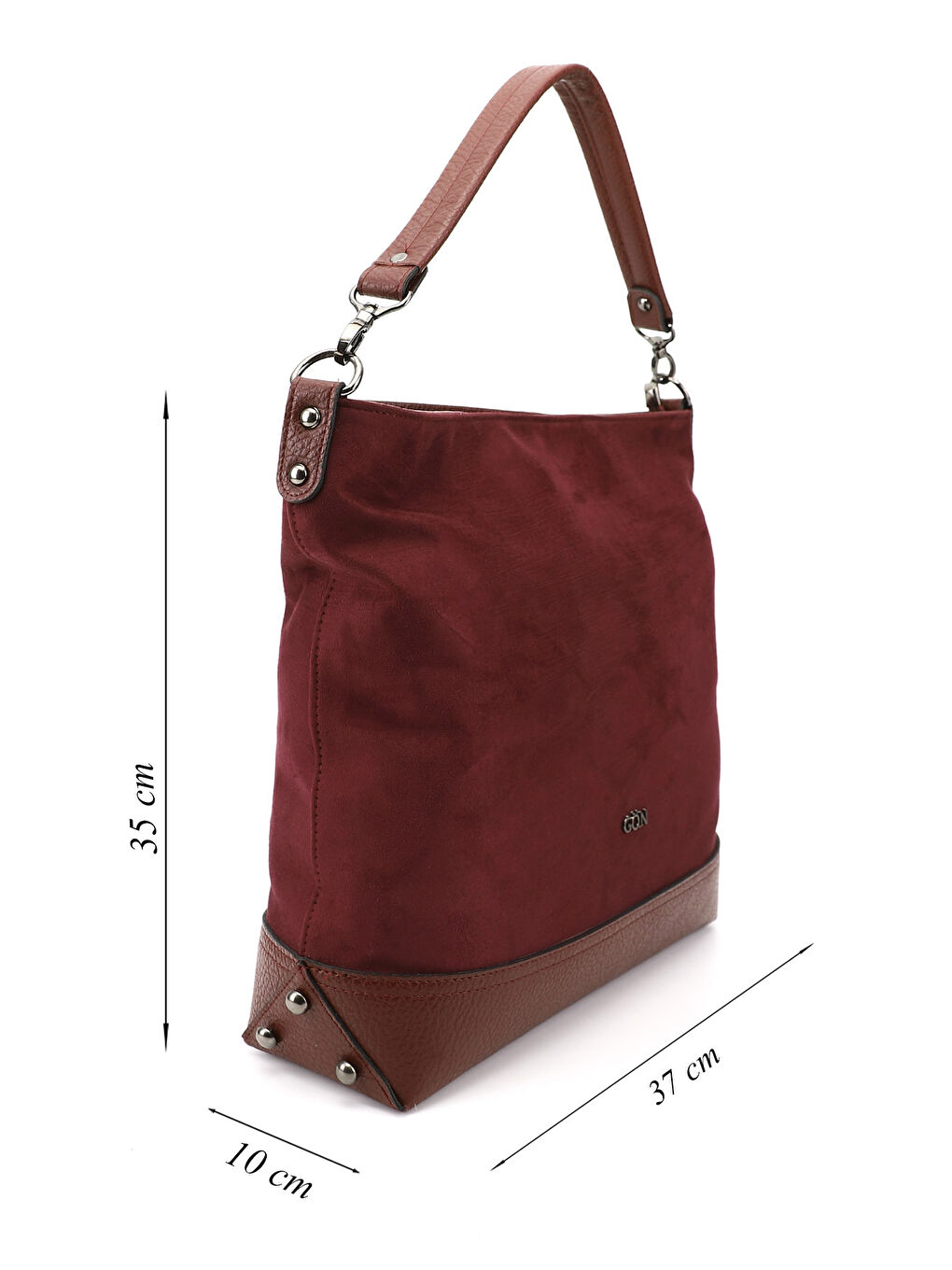 Bordo Kadın BORDO Uzun Askılı El ve Omuz Çantası-1