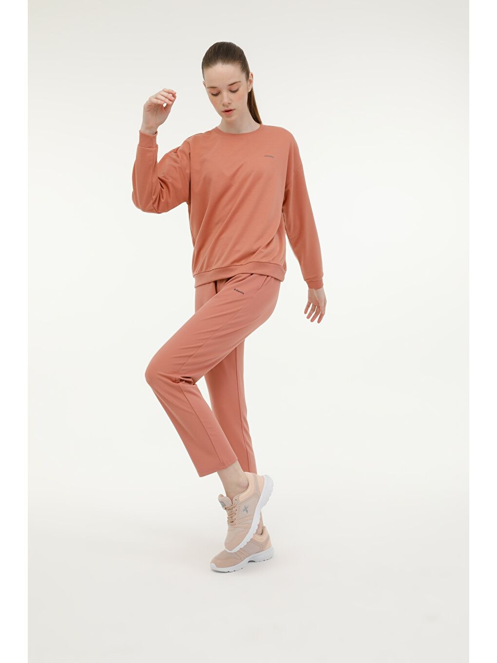 Pembe W-SN537 BASIC PES TRACK P Gül Kurusu Kadın Eşofman Altı-2