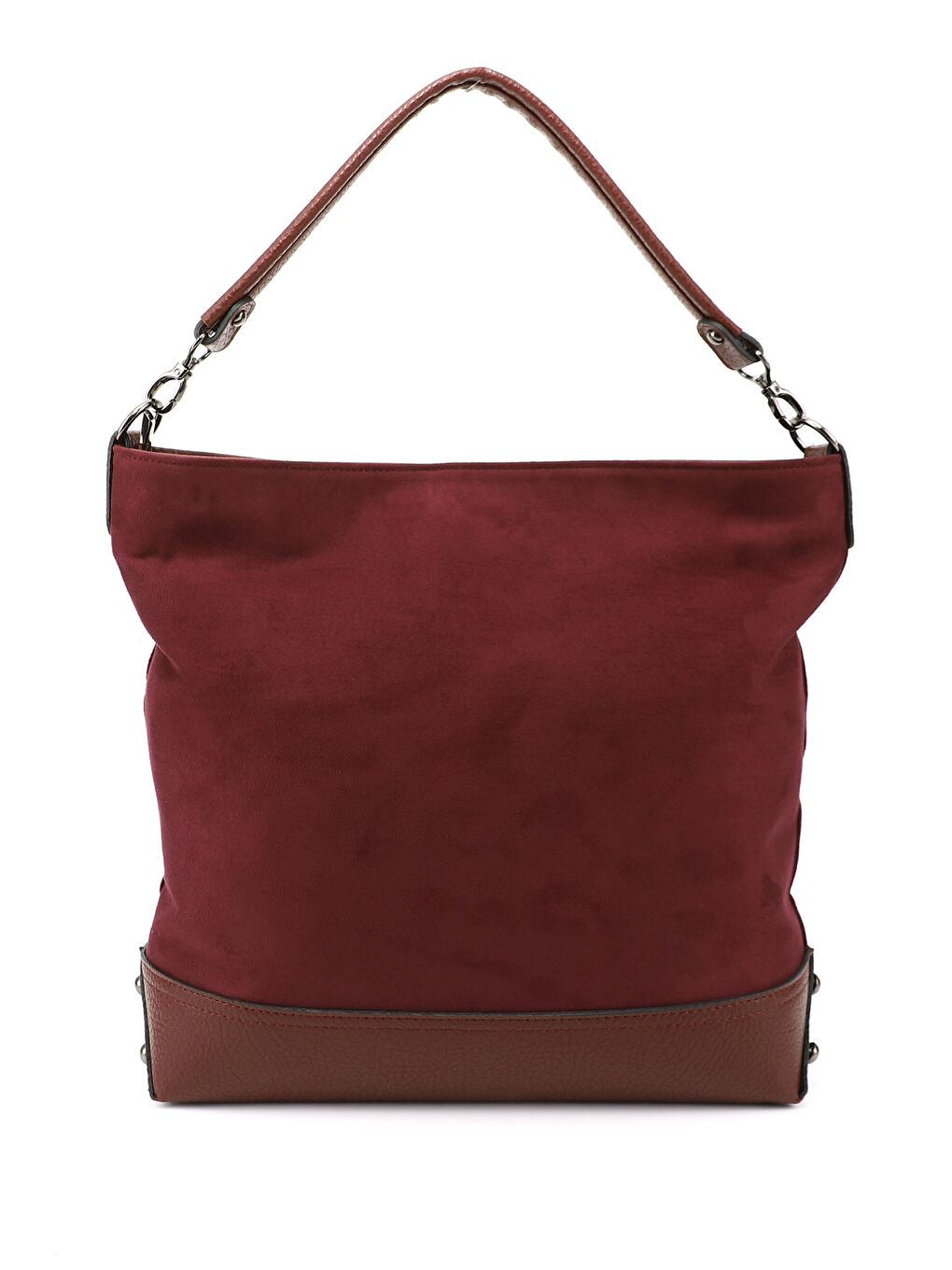 Bordo Kadın BORDO Uzun Askılı El ve Omuz Çantası-3