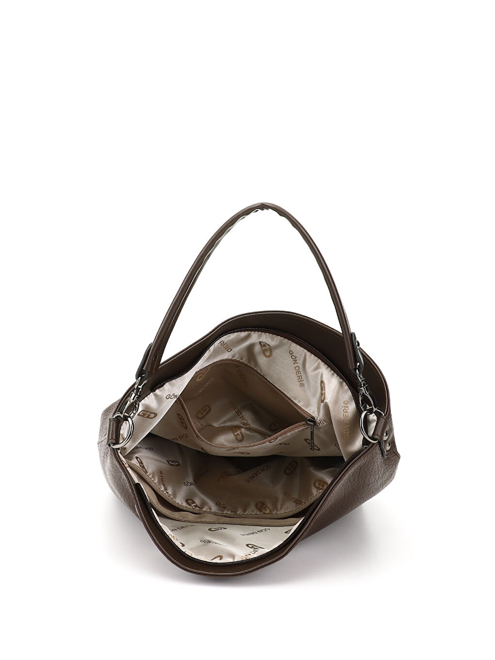 Kahverengi Kadın AÇIK KAHVERENGİ Uzun Askılı El ve Omuz Çantası-4