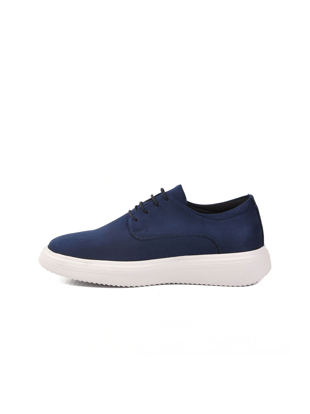 Lacivert Süet Bağcıklı Erkek Casual Ayakkabı 596 M-1