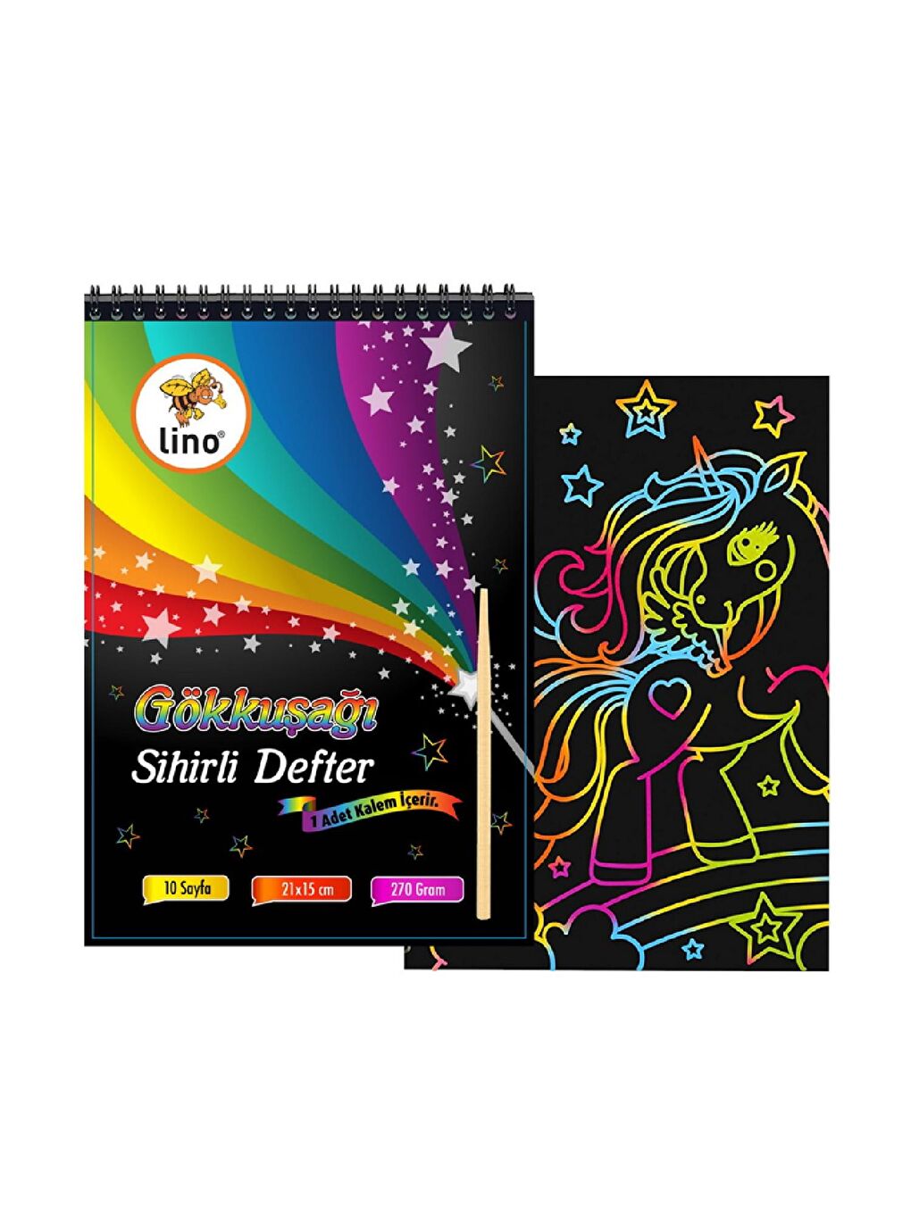 Kazımalı Sihirli A5 Defter 10 Yaprak (2741J)
