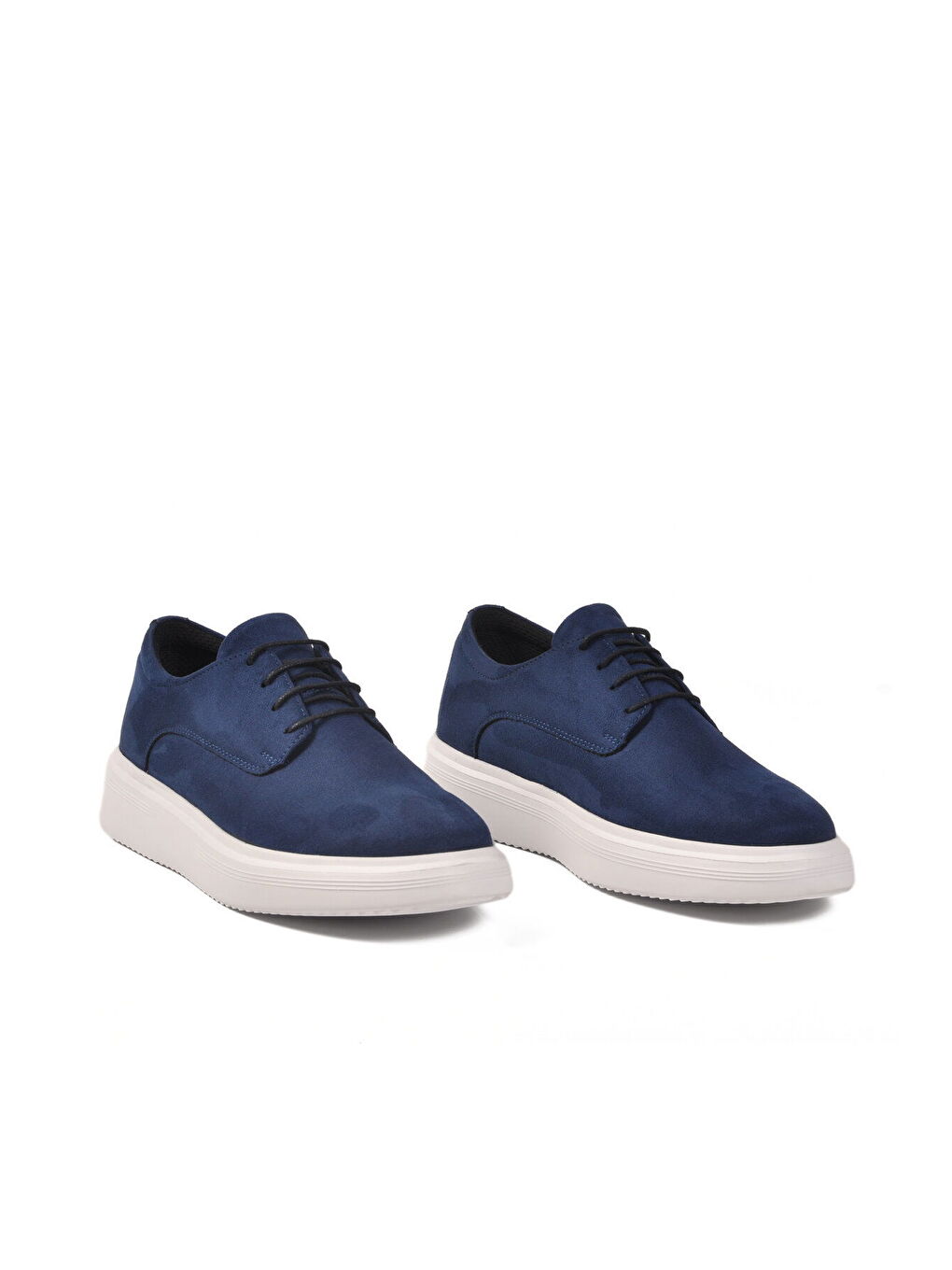 Lacivert Süet Bağcıklı Erkek Casual Ayakkabı 596 M-2