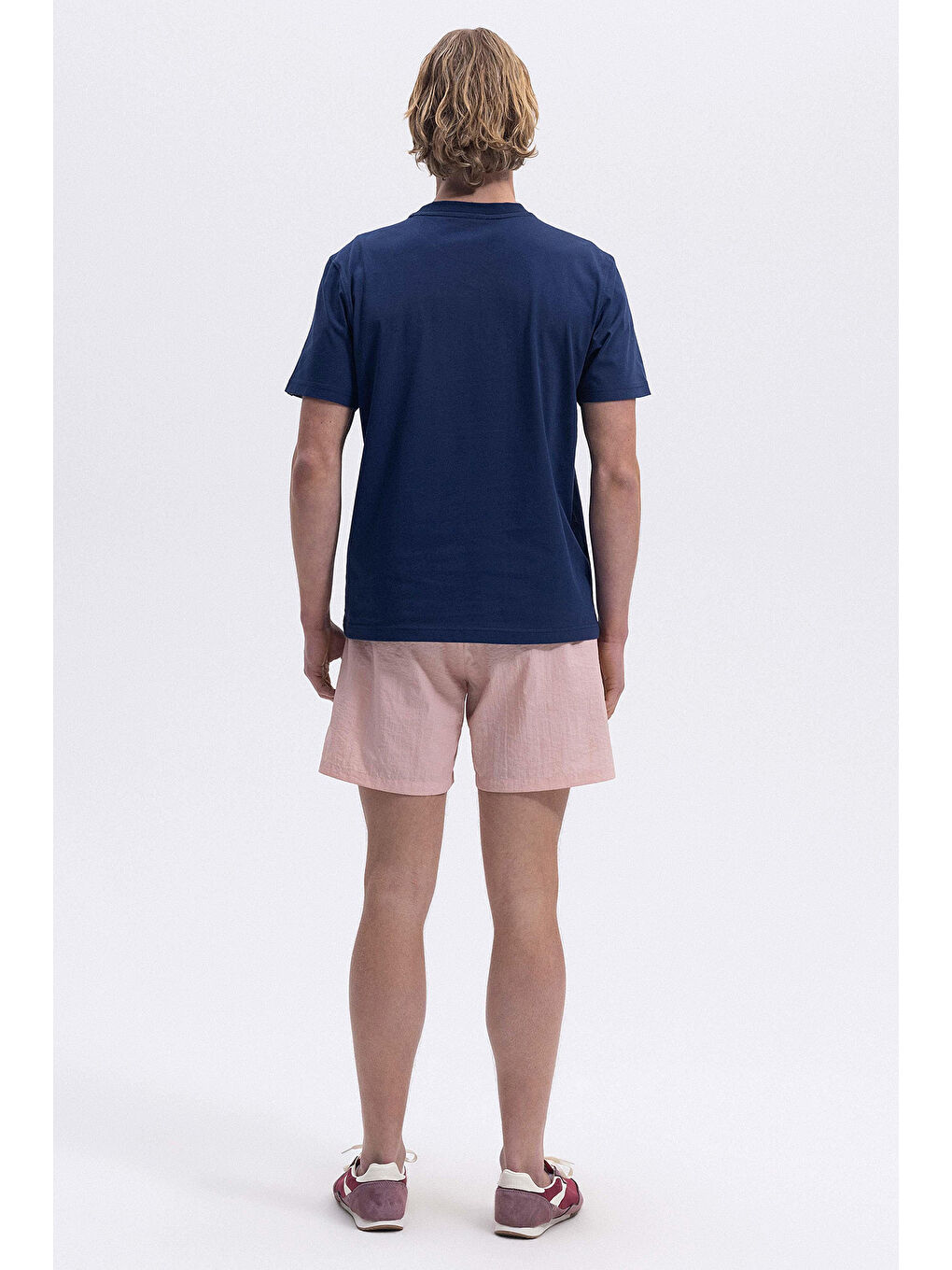 Lacivert Baskılı Pamuklu Regular Fit Bisiklet Yaka T Shirt EM455-NV-2