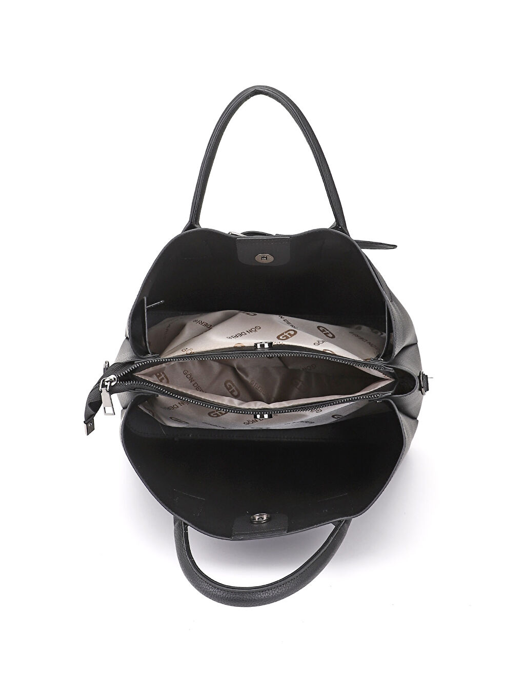 Siyah Kadın AÇIK SİYAH Uzun Askılı El ve Omuz Çantası-4