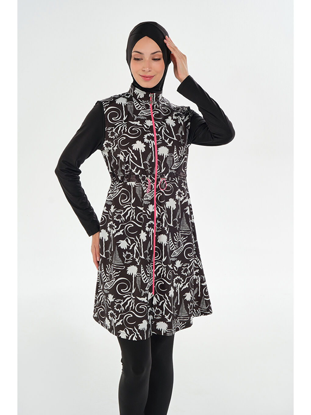 Tam Kapalı Tesettür Mayo 2306 Siyah-2