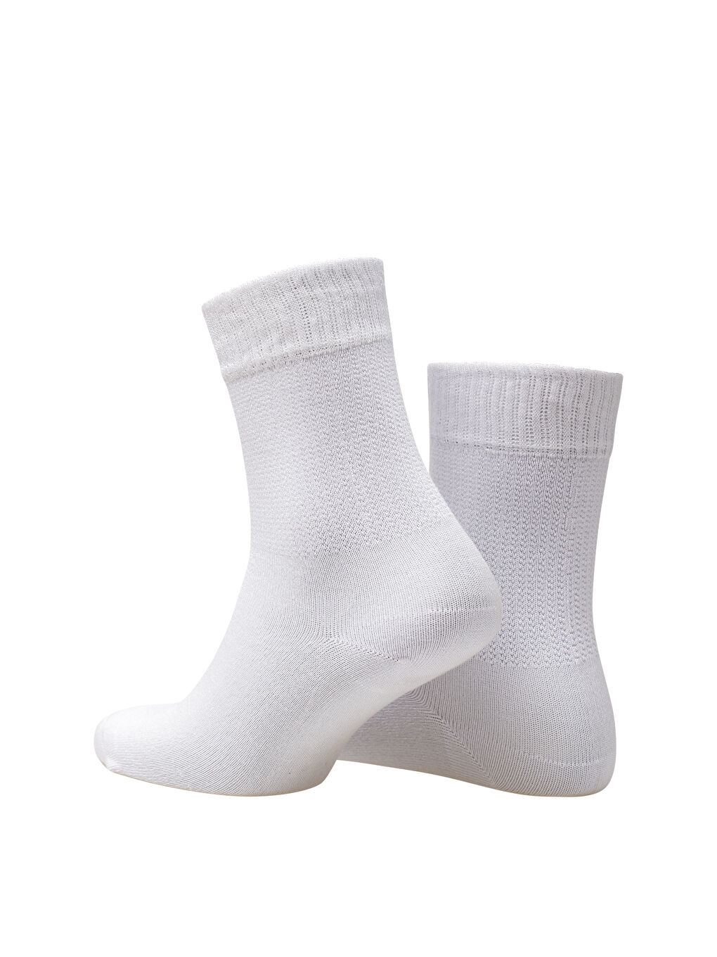 Beyaz Relax 2'li Uzun Çorap BEYAZ-3