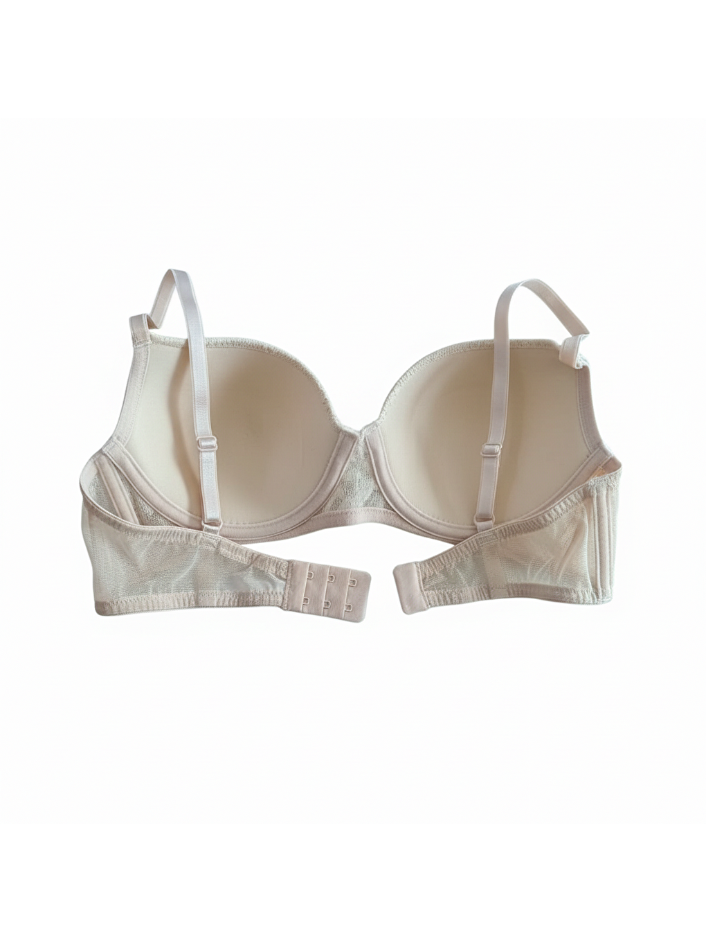 Kadın Dantelli Desteksiz Balenli Ekru Renk Sütyen Bb2071-1
