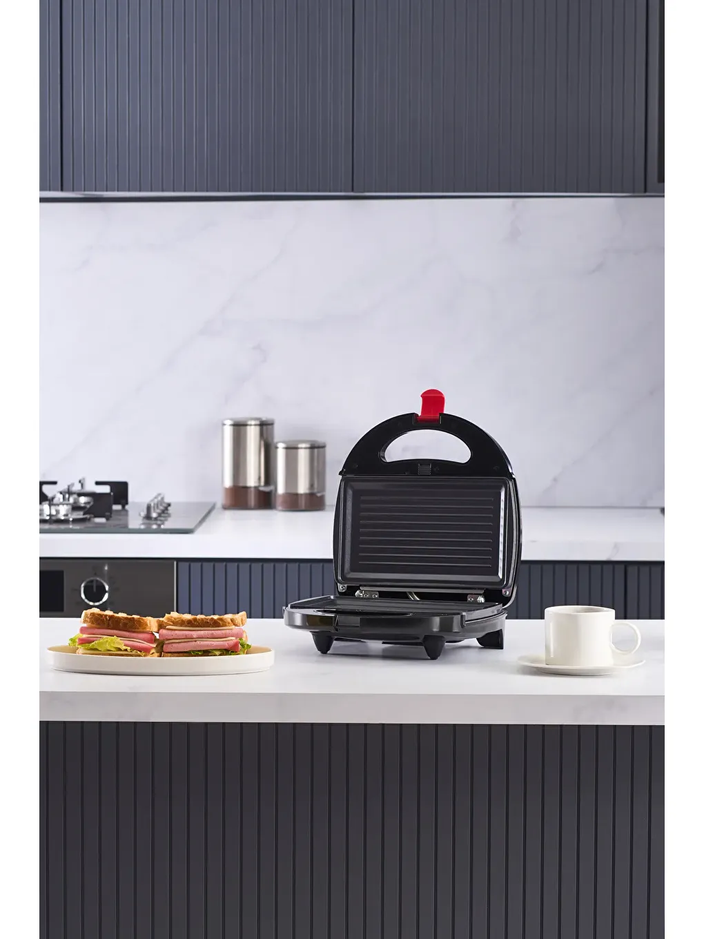 Toastbuster 1325H Çıkarılabilir Waffle Plakalı Portatif Tasarım Tost Makinesi-2
