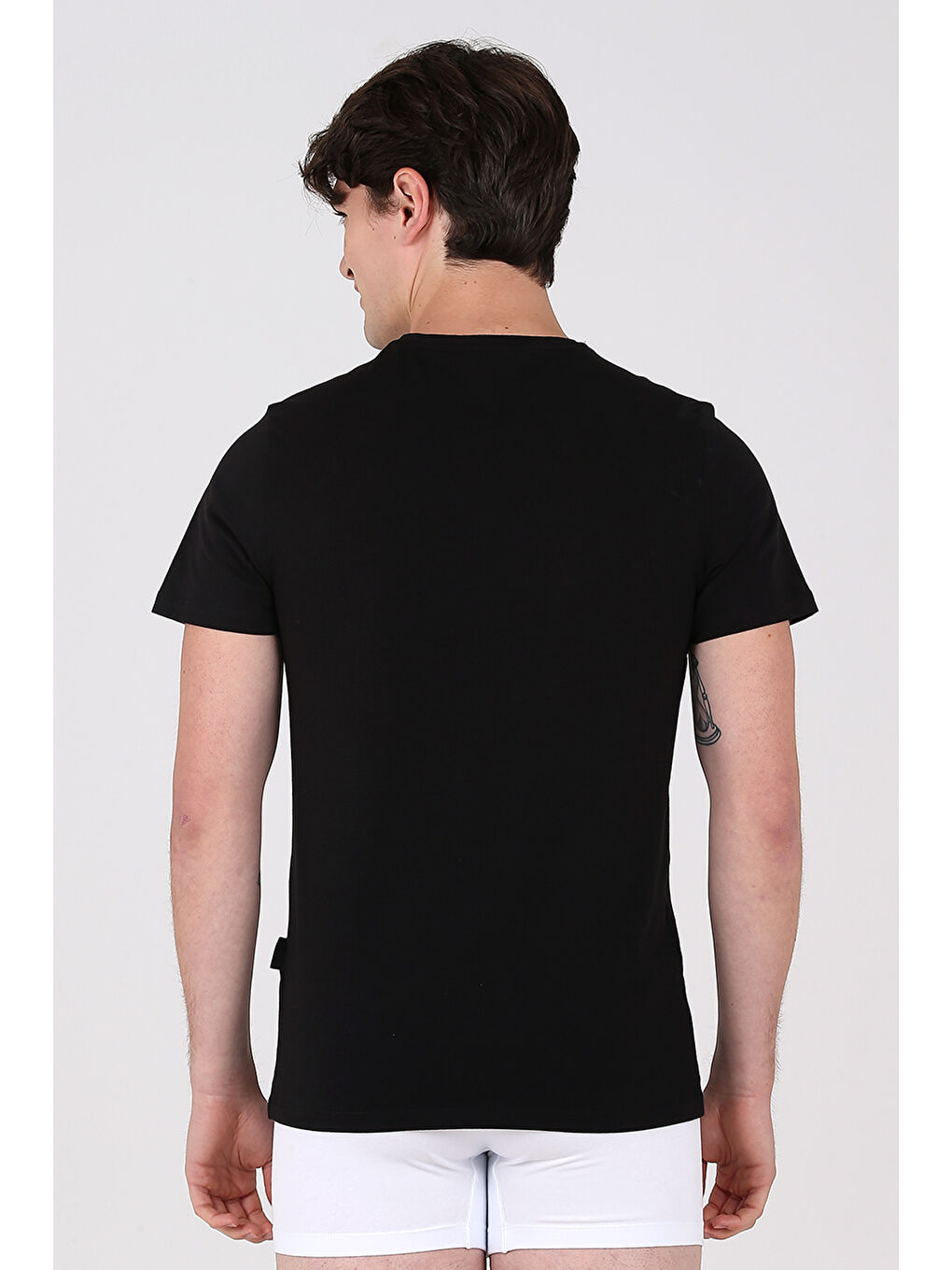 Siyah North Ice Black Serisi Bisiklet Yaka T-shirt SİYAH-2