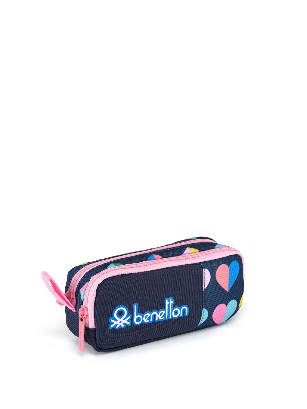 Mini Kalp Desenli Çift Bölme Kız Çocuk Kalemlik-2