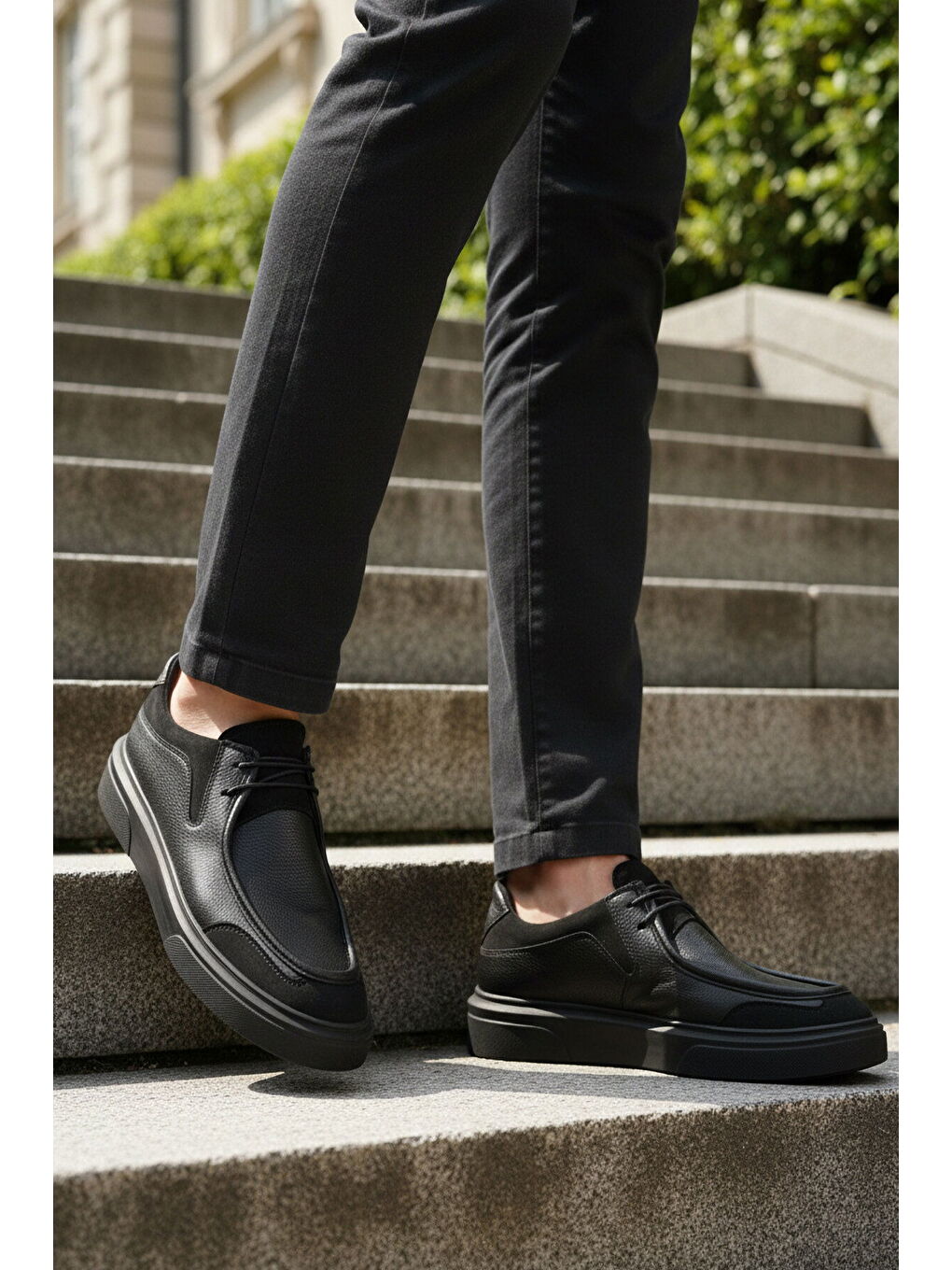 Siyah Bağcıklı Erkek Casual Ayakkabı 586 M-2