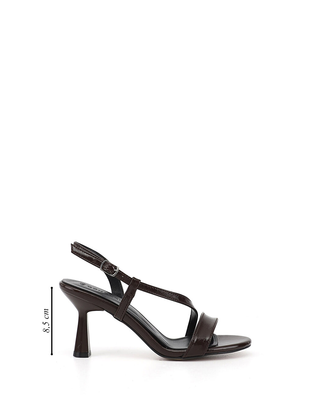 Kahverengi Kadın KAHVERENGİ Bantlı Kadeh Ökçe Sandalet-1