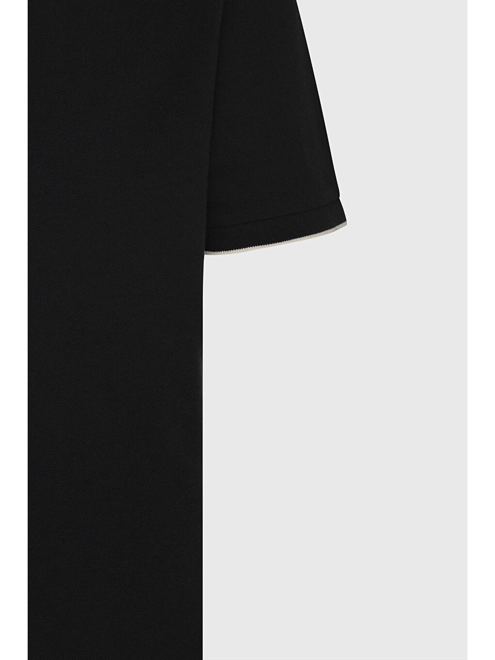 Erkek Siyah Slim Fit Dar Kesim %100 Pamuk Polo Yaka Tişört-7