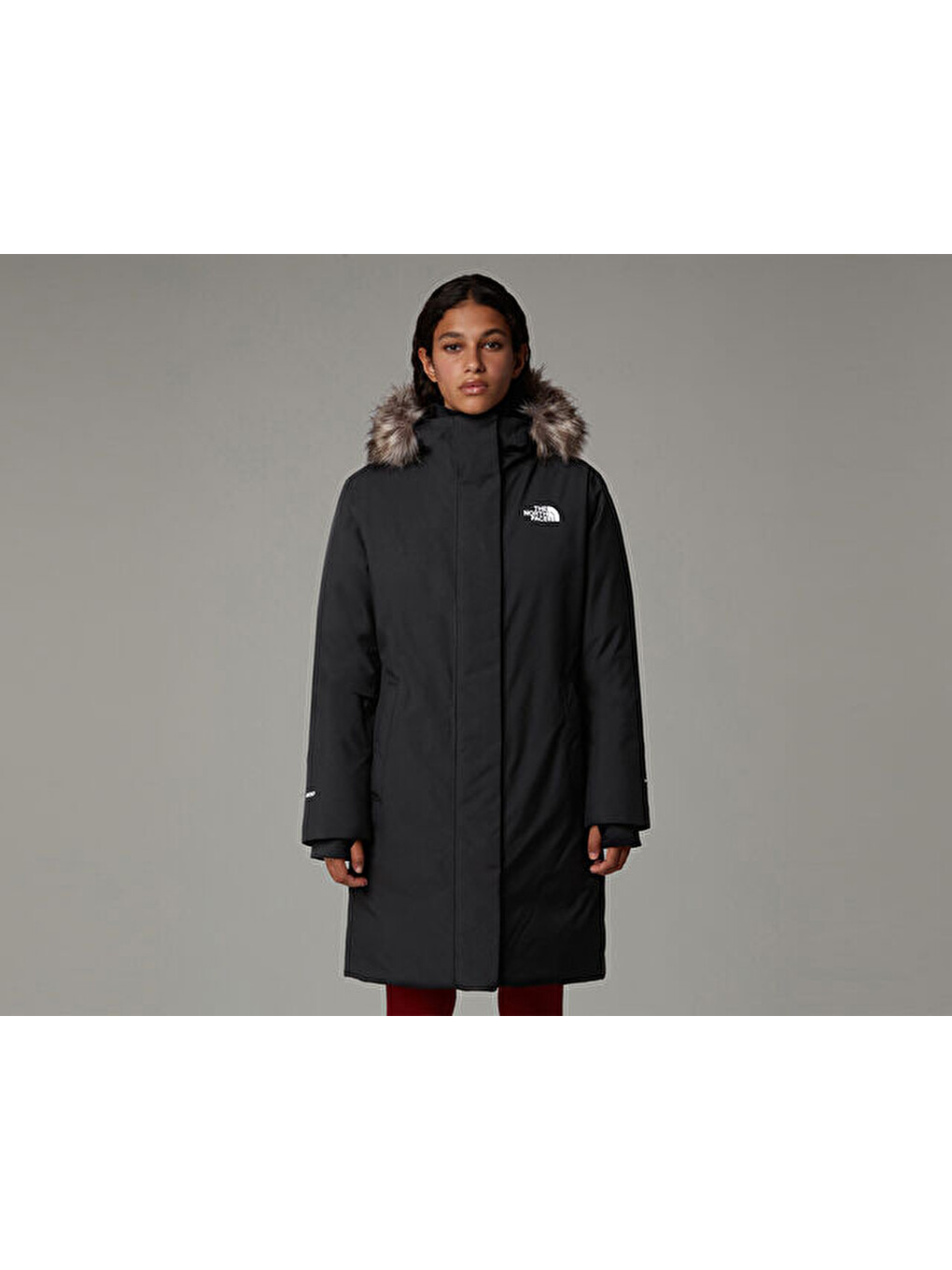 W Artic Parka Kadın Outdoor Montu Nf0a84j24h01 Siyah-5