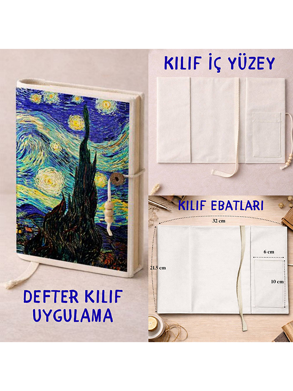 BM-KK1 Kitap & Defter Kılıfı