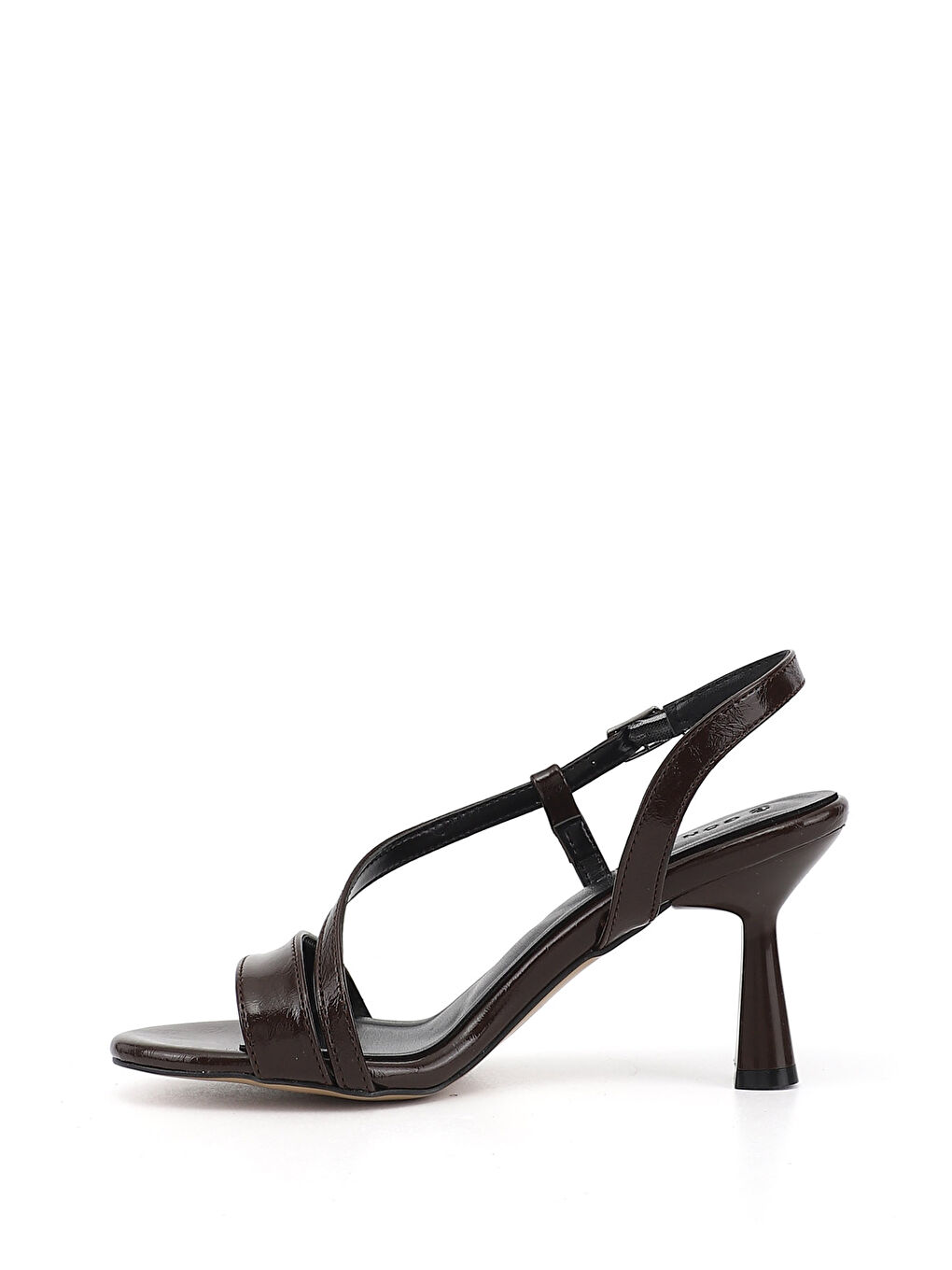 Kahverengi Kadın KAHVERENGİ Bantlı Kadeh Ökçe Sandalet-4