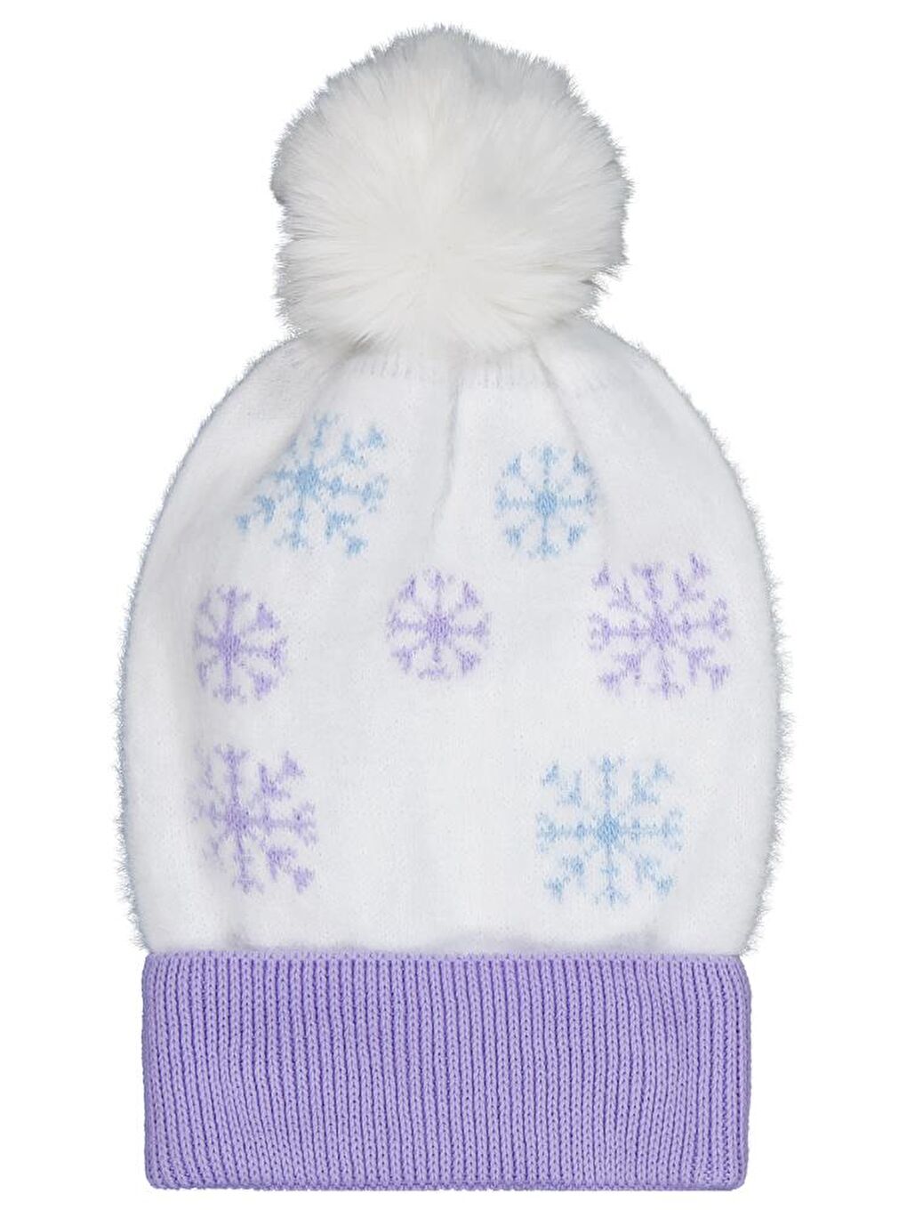 Girls 2-5 Yaş Atkı Bere Eldiven Set - Beyaz Standart