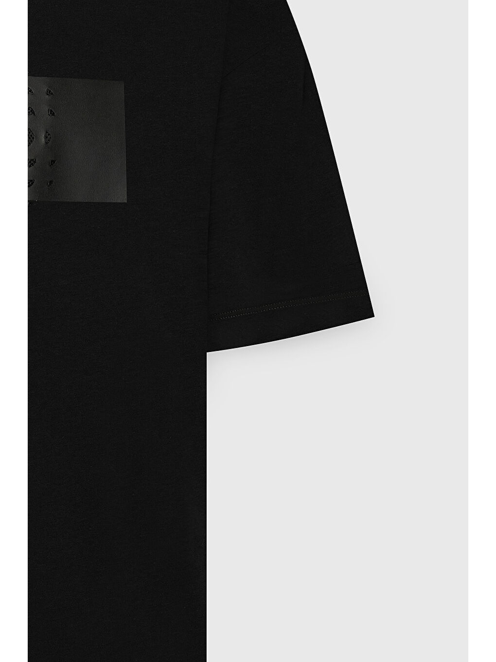 Erkek Siyah Modern Fit Rahat Kesim %100 Pamuk Baskılı Bisiklet Yaka Tişört-7