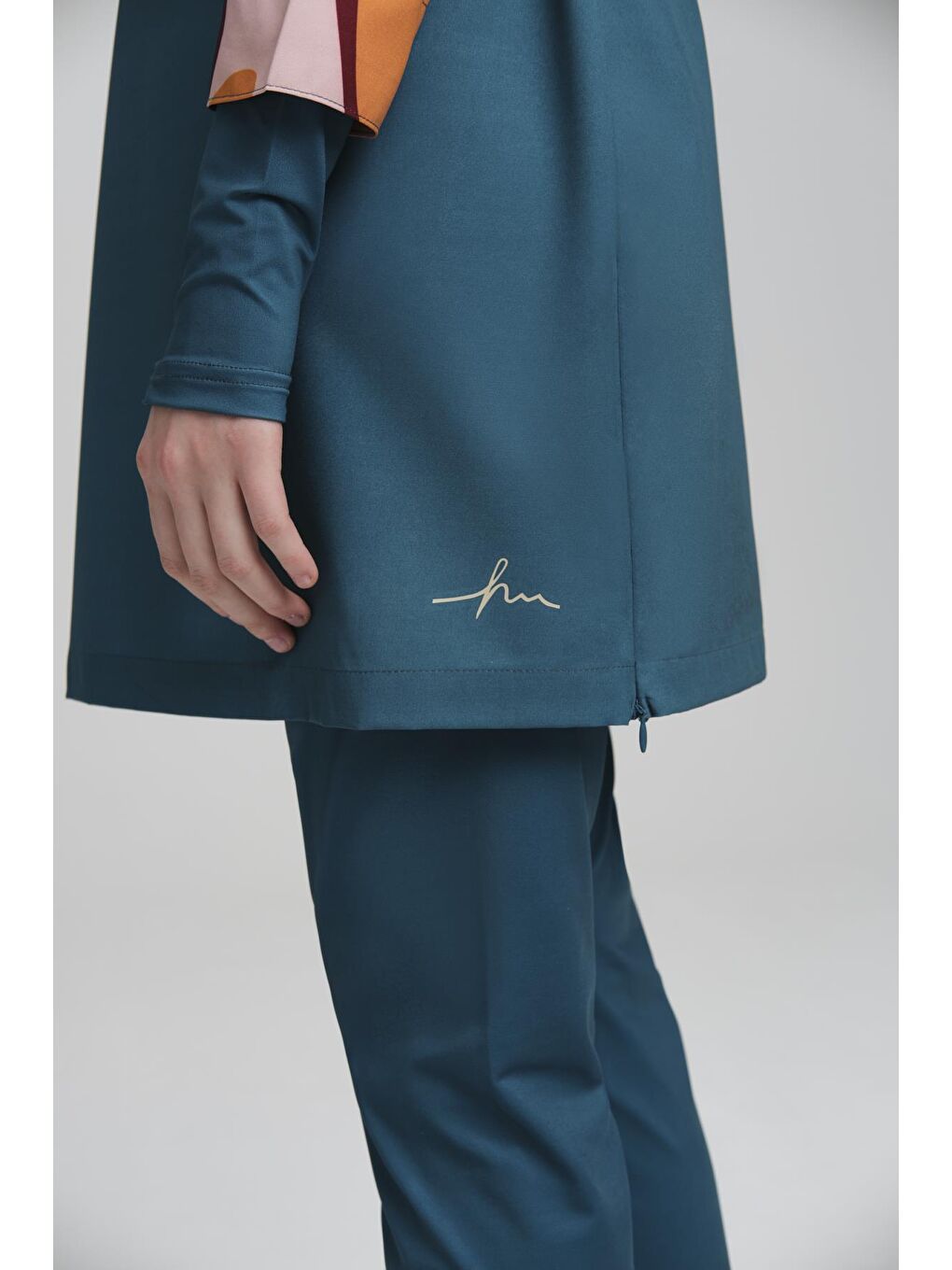 Esila Yeşil Jileli 4 Parça Tam Tesettür Mayo Takımı 2934-8