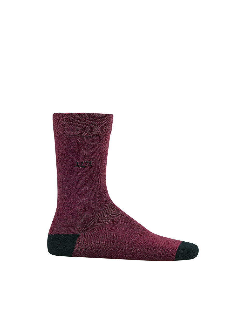 Bordo Erkek Pamuk Çorap Renkli BORDO-3