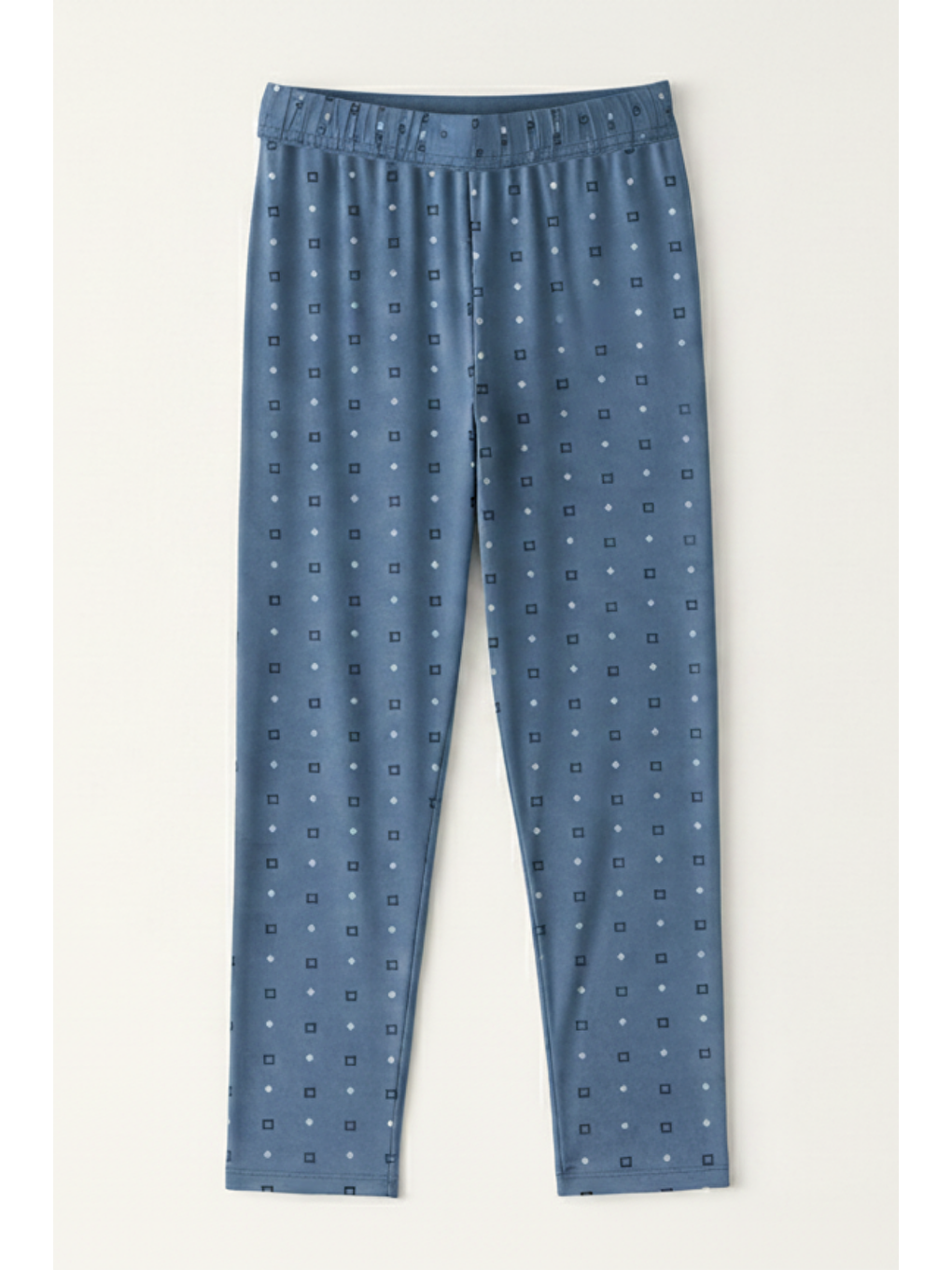 Lacivert Erkek %100 Pamuk Cepli Ekose Pijama Altı | Desen 15 040-2