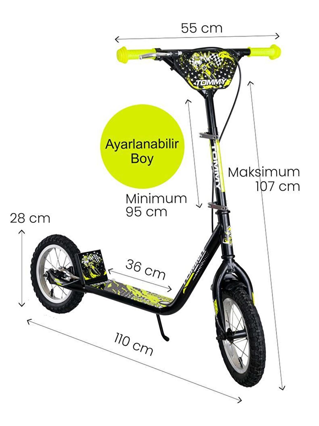 İkon 12 Jant Çocuk Scooter-4