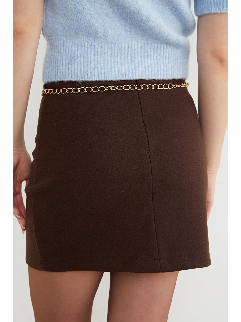 Sarı Güneş Detaylı Zincir Kemer-2