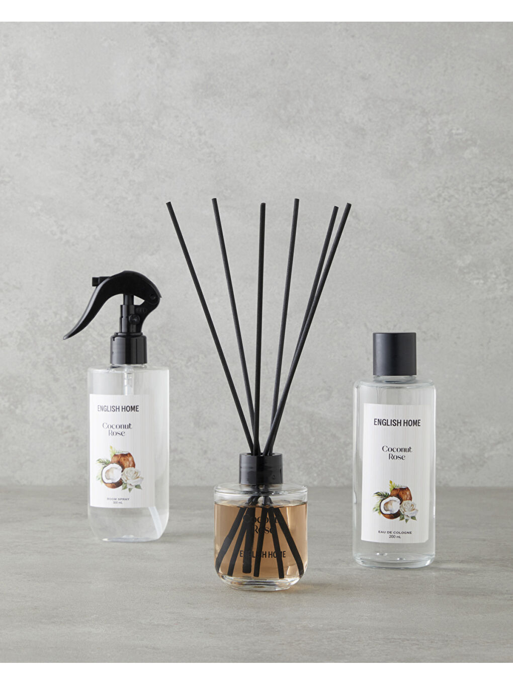 Coconut Rose Kolonya 200 ml Şeffaf-4