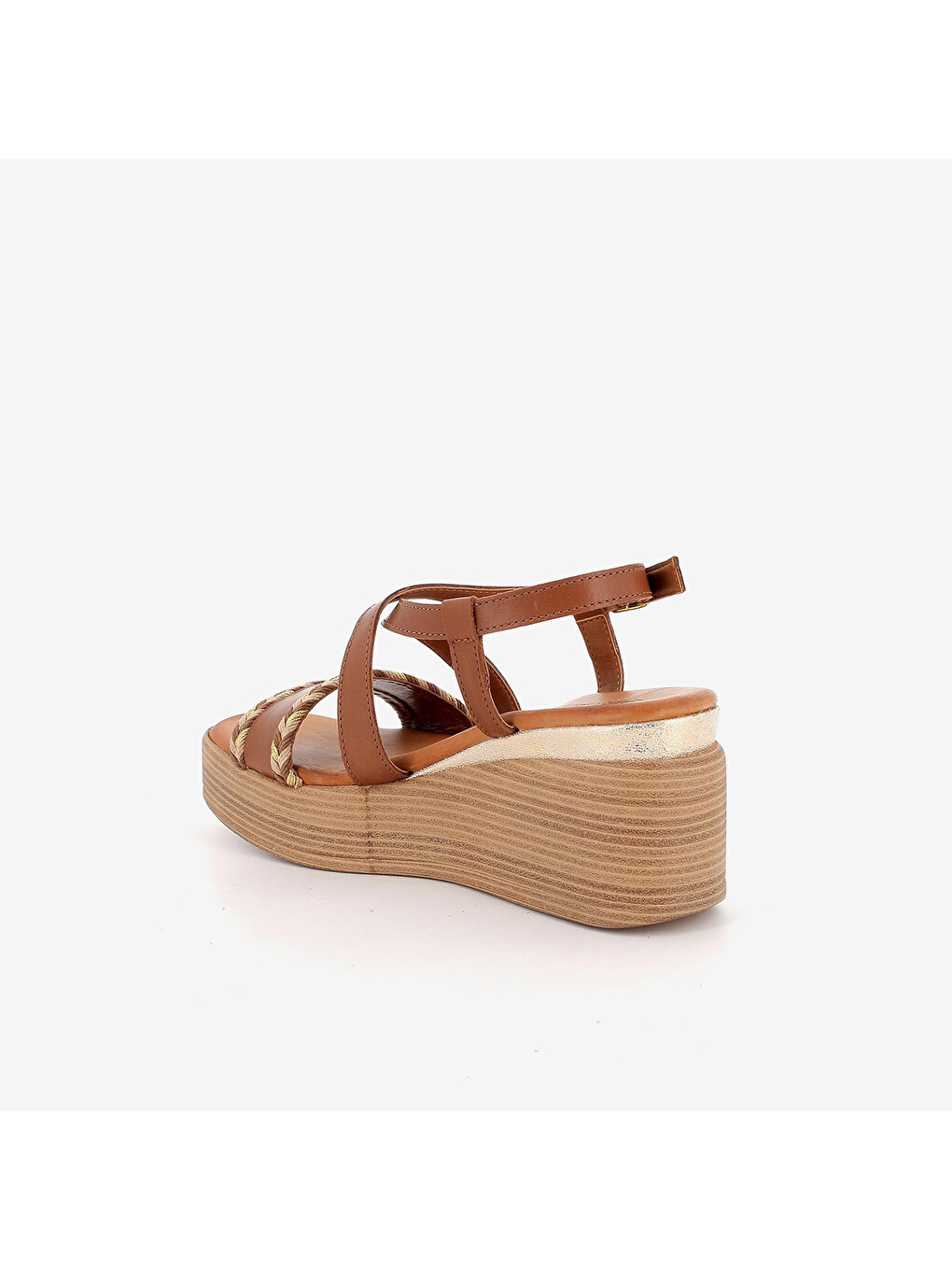 Kahverengi Kadın Sandalet 1190711 Dym 11907 Wıth Wedge Cuoio-2