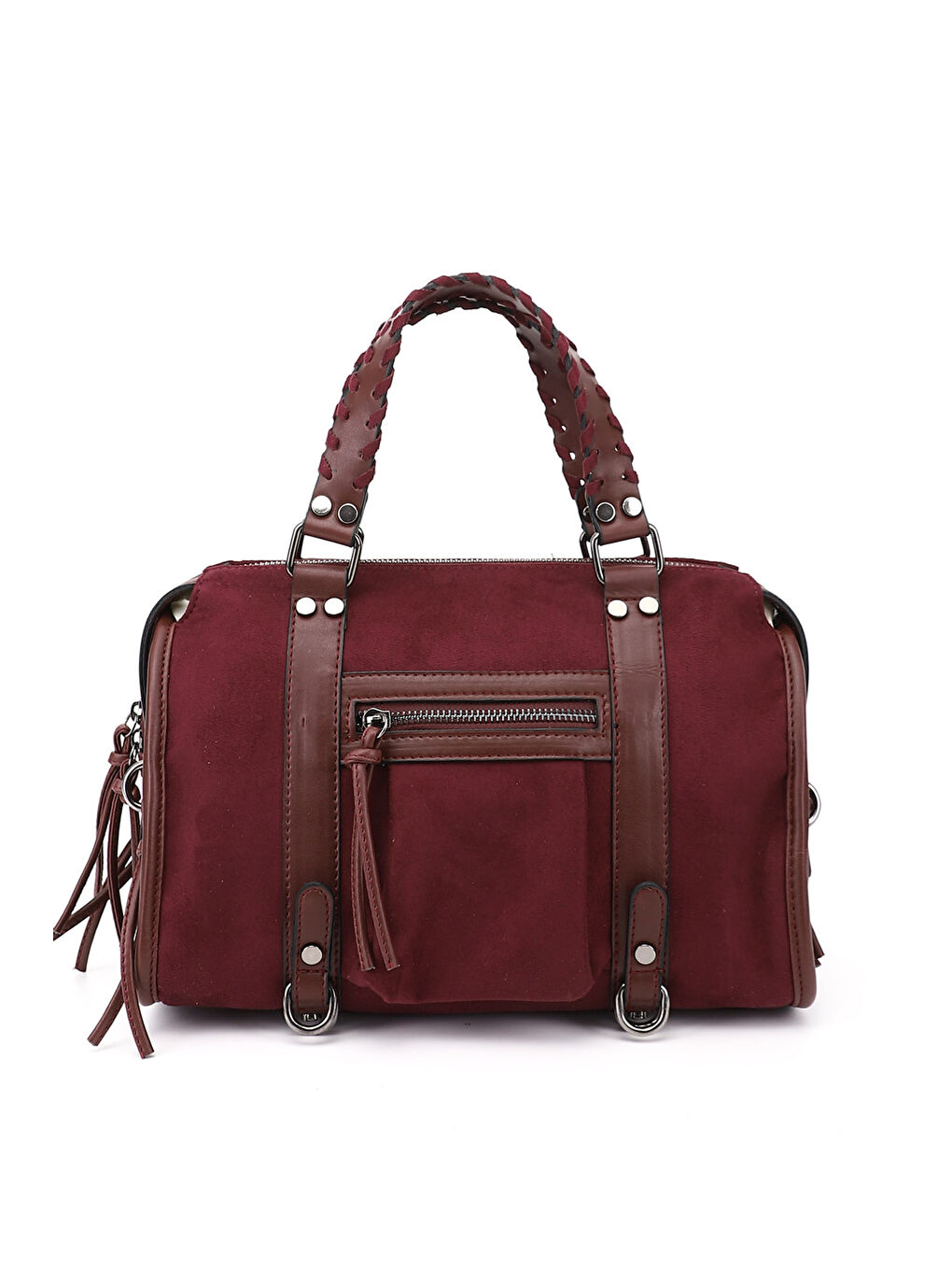 Bordo Kadın BORDO El Ve Omuz Çantası-3