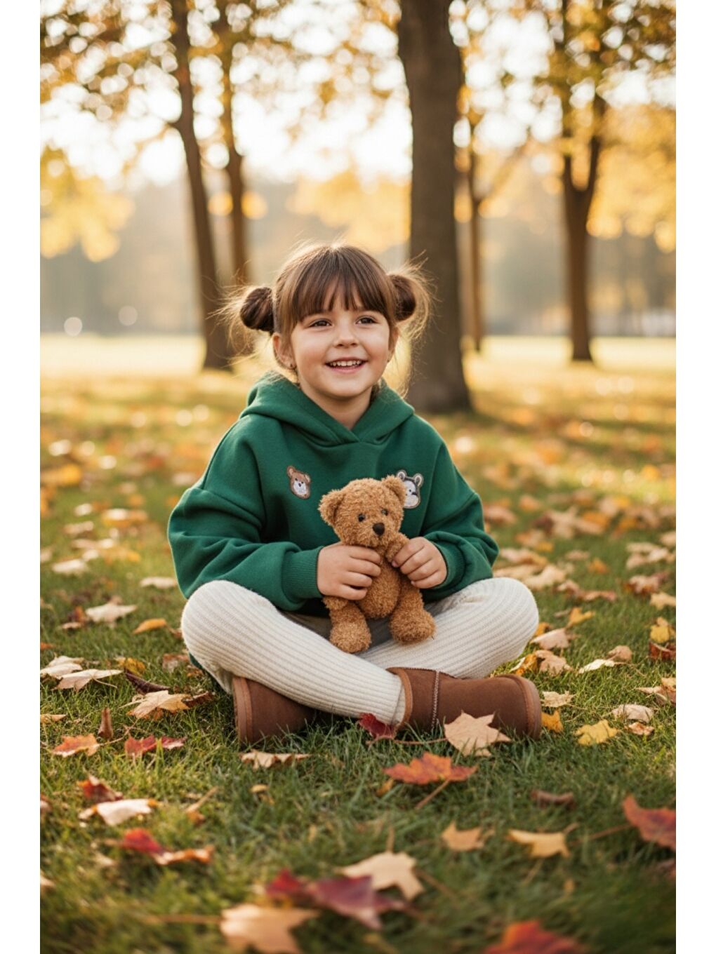 Kahverengi SNOW Çocuk Kalın Taban İçi Tüylü Günlük Mini Yarım Bot-1