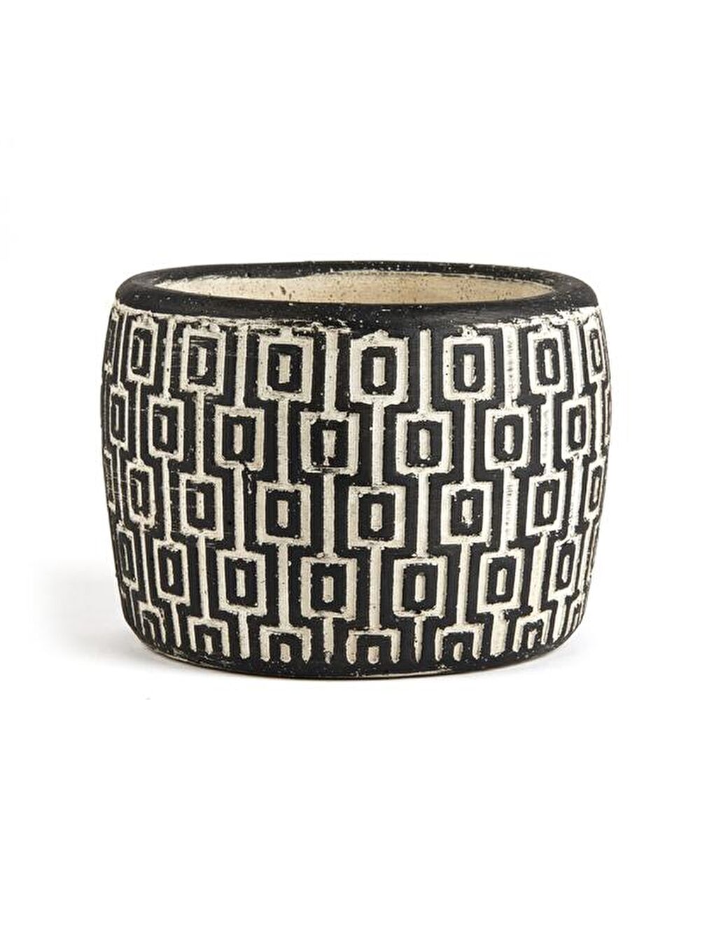 Athena Dekoratif Saksı - Siyah - 10x9x13 cm-3