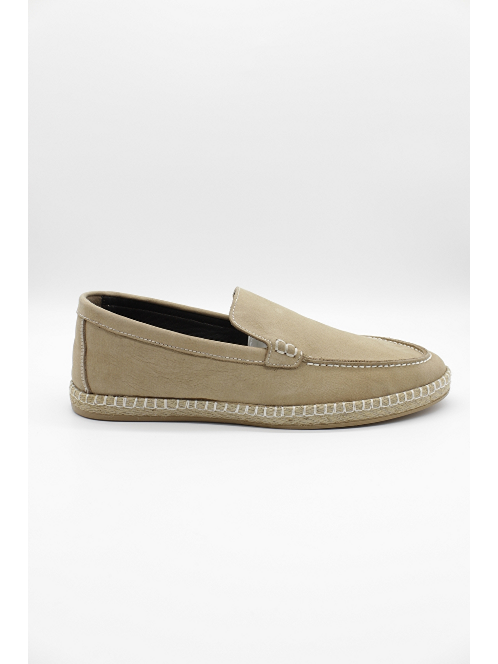 Bej %100 Deri Bağcıklı Classic Ayakkabı 1033250163