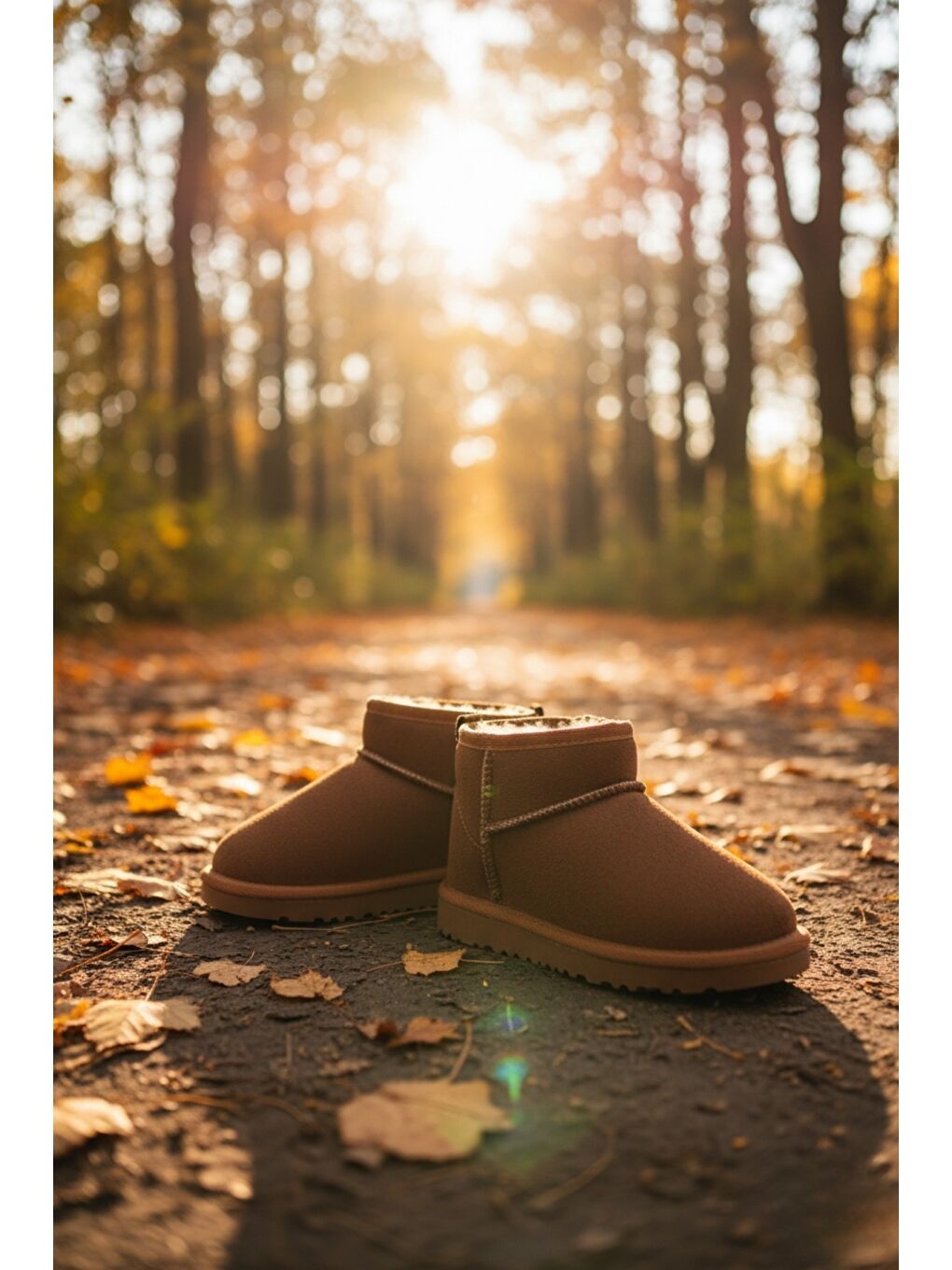 Kahverengi SNOW Çocuk Kalın Taban İçi Tüylü Günlük Mini Yarım Bot-2