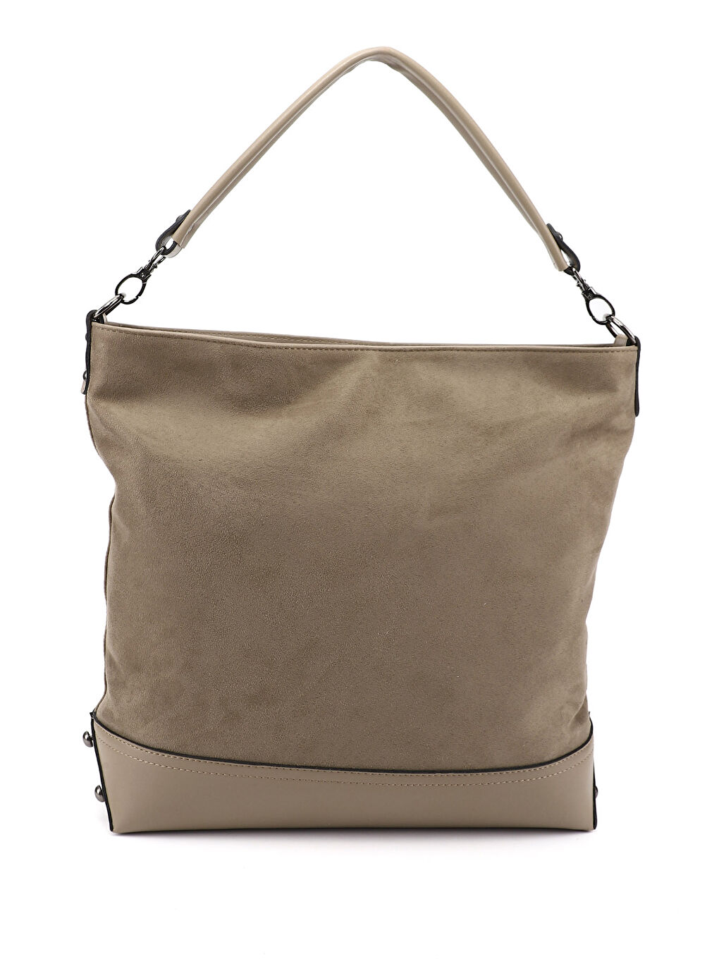 Bej Kadın VİZON Uzun Askılı El ve Omuz Çantası-3