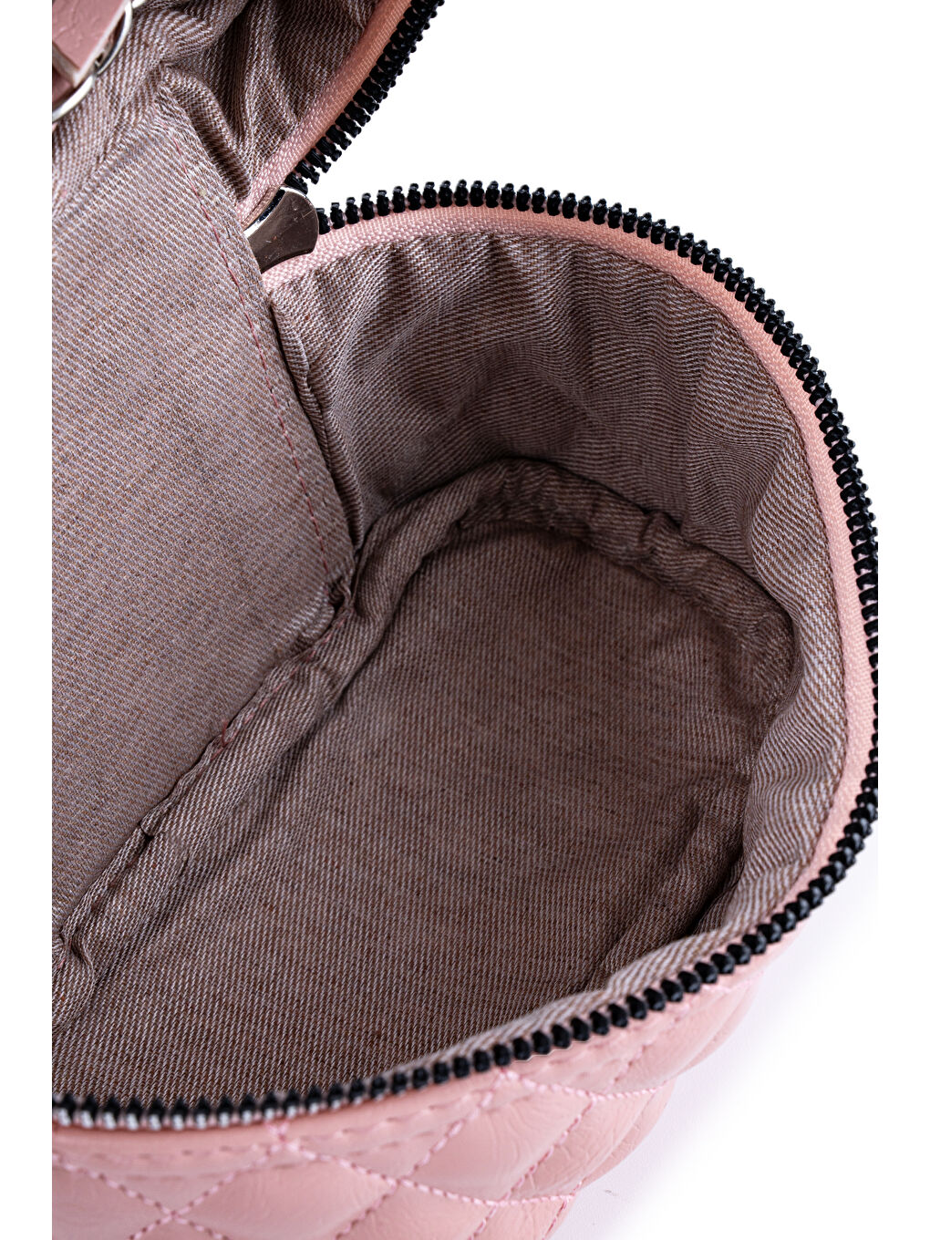 Pembe Suni Deri Almira Kadın Çapraz Çanta Pudra-3