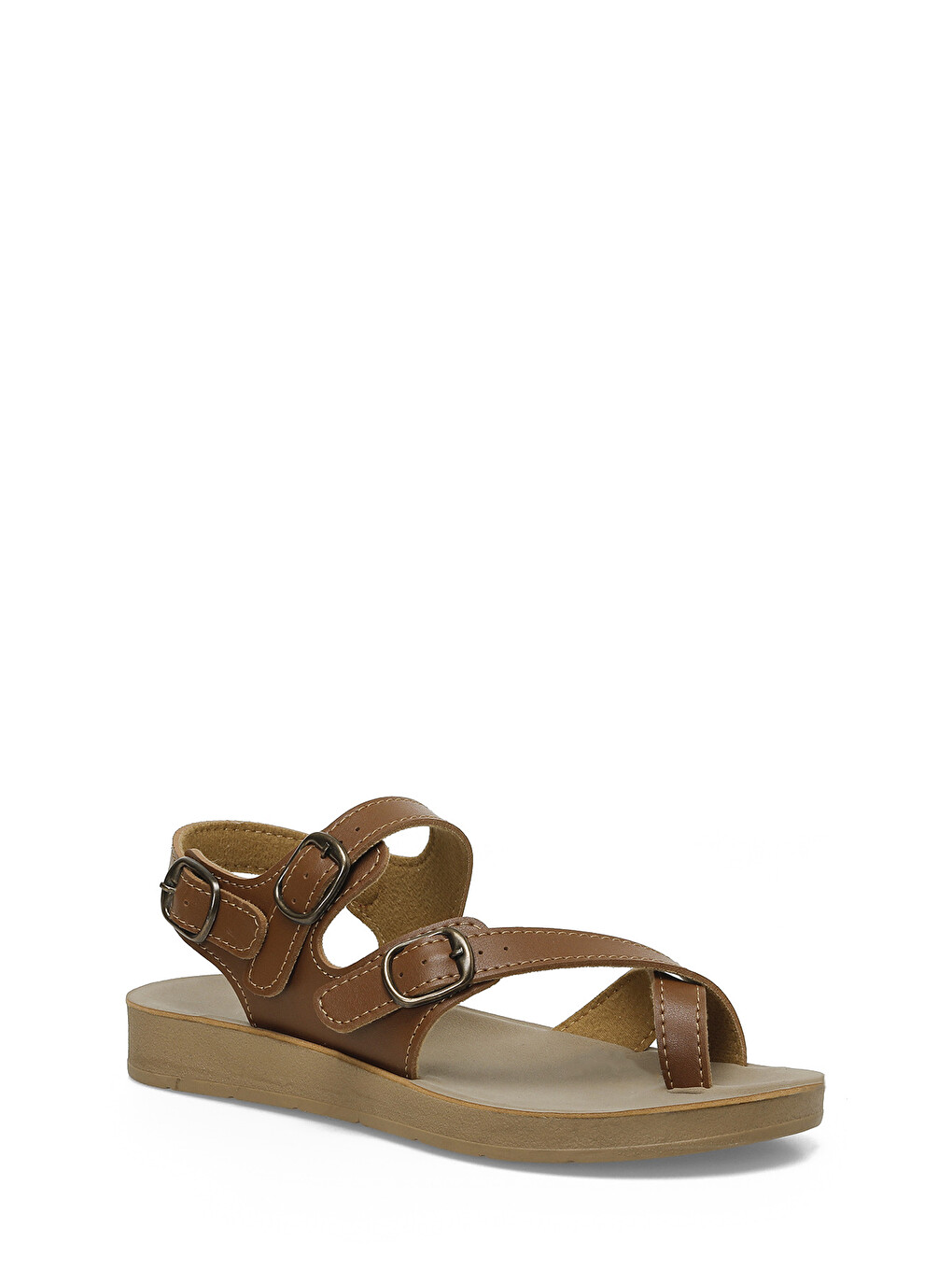 Kahverengi 158657.z5fx Taba Kadın Comfort Sandalet-1