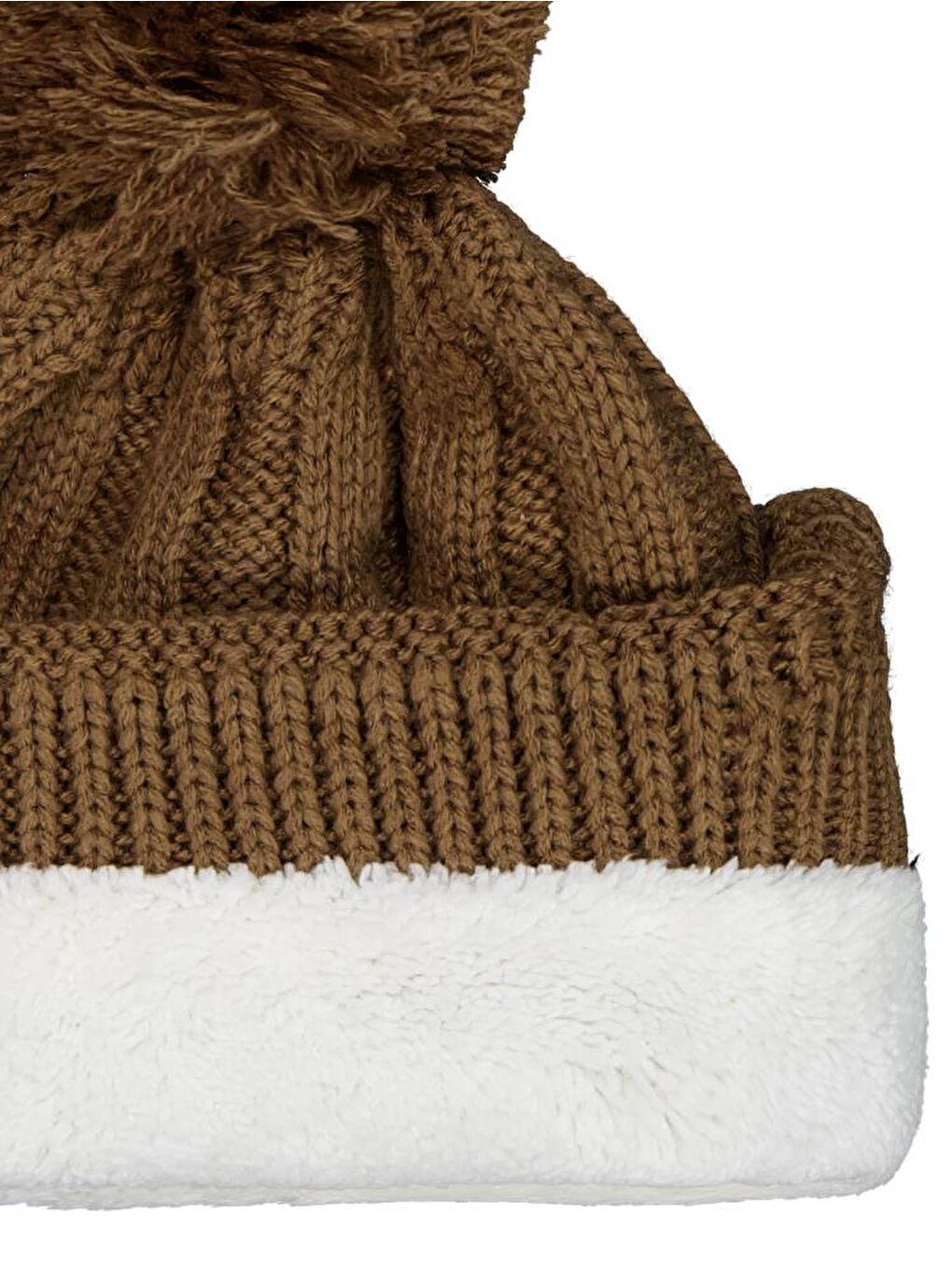 Baby 6-18 Ay Atkı Bere Eldiven Set - Kahverengi Standart-1