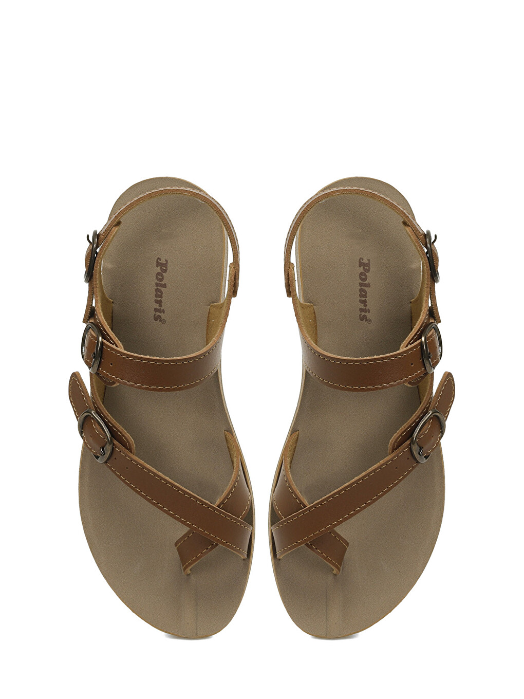 Kahverengi 158657.z5fx Taba Kadın Comfort Sandalet-3