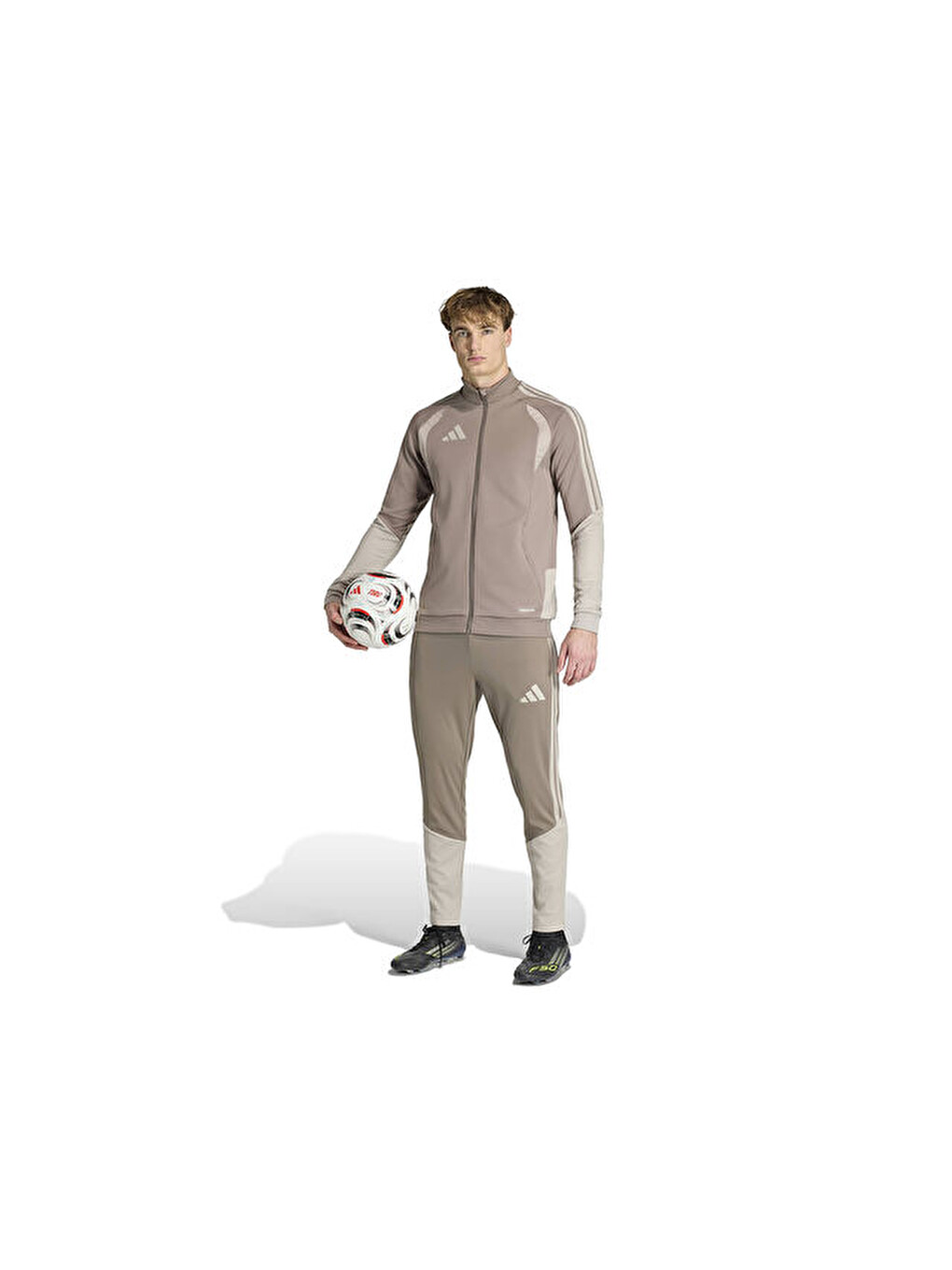 Tiro 26 Competition Tr Jkt Erkek Futbol Kamp Fermuarlı Sweatshirt Ke9256 Kahverengi-6