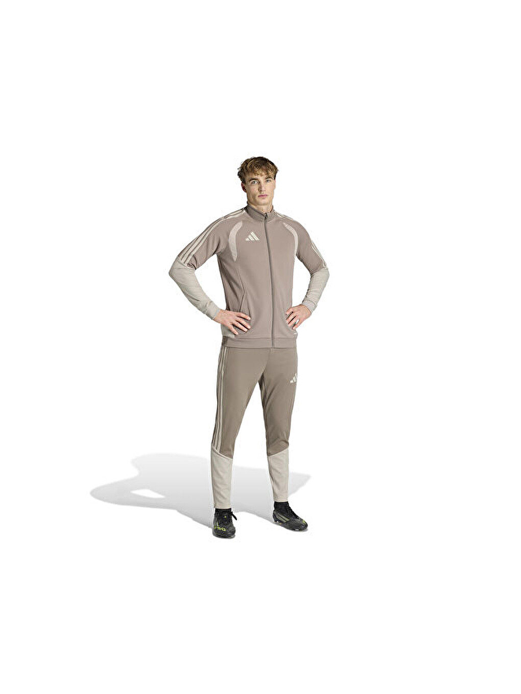 Tiro 26 Competition Tr Jkt Erkek Futbol Kamp Fermuarlı Sweatshirt Ke9256 Kahverengi-7