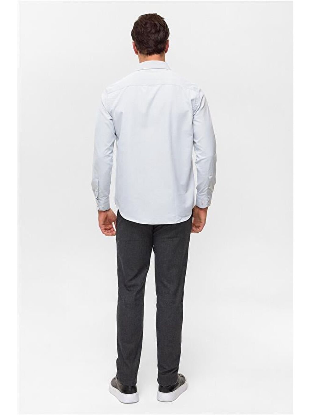 Lacivert Regular Klasik Yaka Casual Gömlek-2