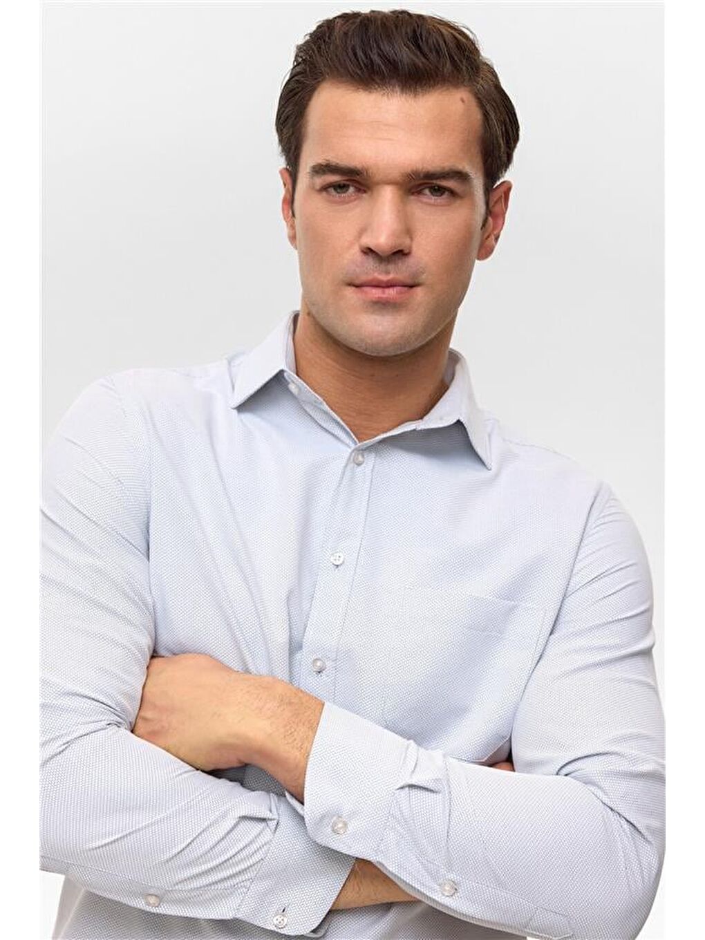 Lacivert Regular Klasik Yaka Casual Gömlek-5