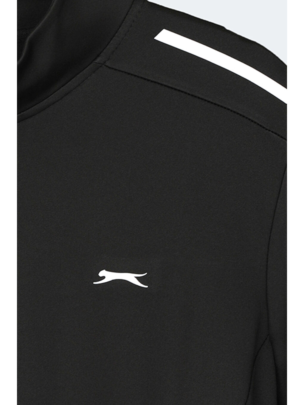 REVOLVER Erkek Fermuarlı Dik Yaka Cepli Siyah Sweatshırt-1