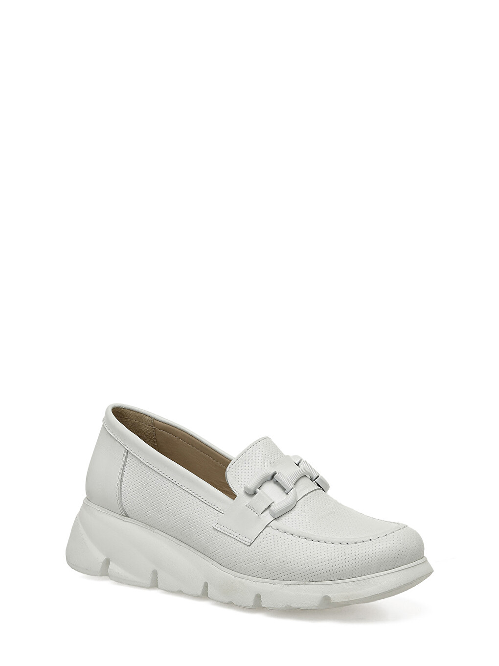105460.z Beyaz Kadın Loafer-1