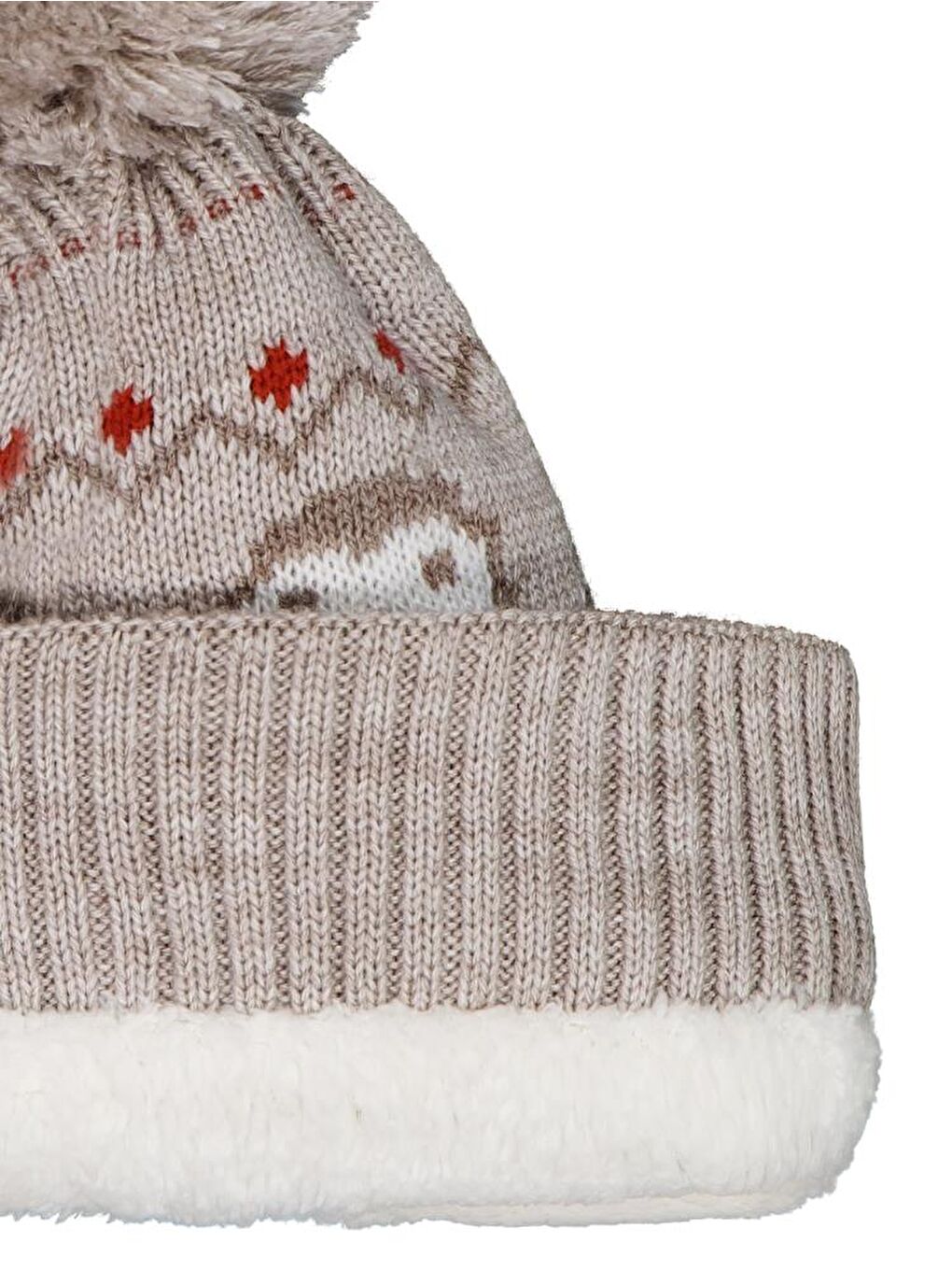 Baby 6-18 Ay Atkı Bere Eldiven Set - Bej Standart-2