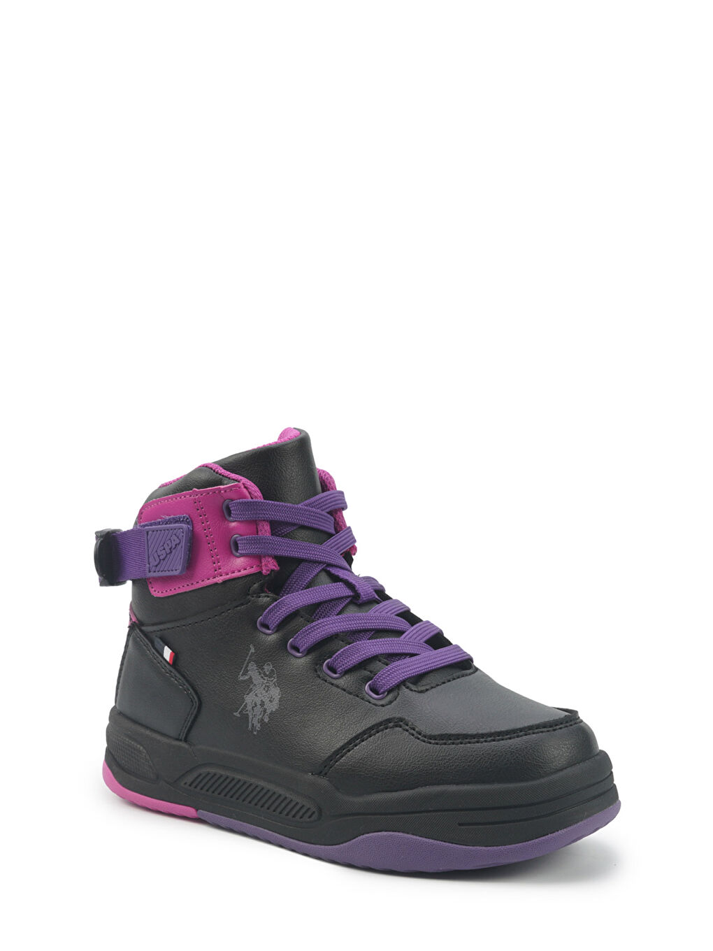 PHITA JR 5PR Siyah Kız Çocuk High Sneaker-1