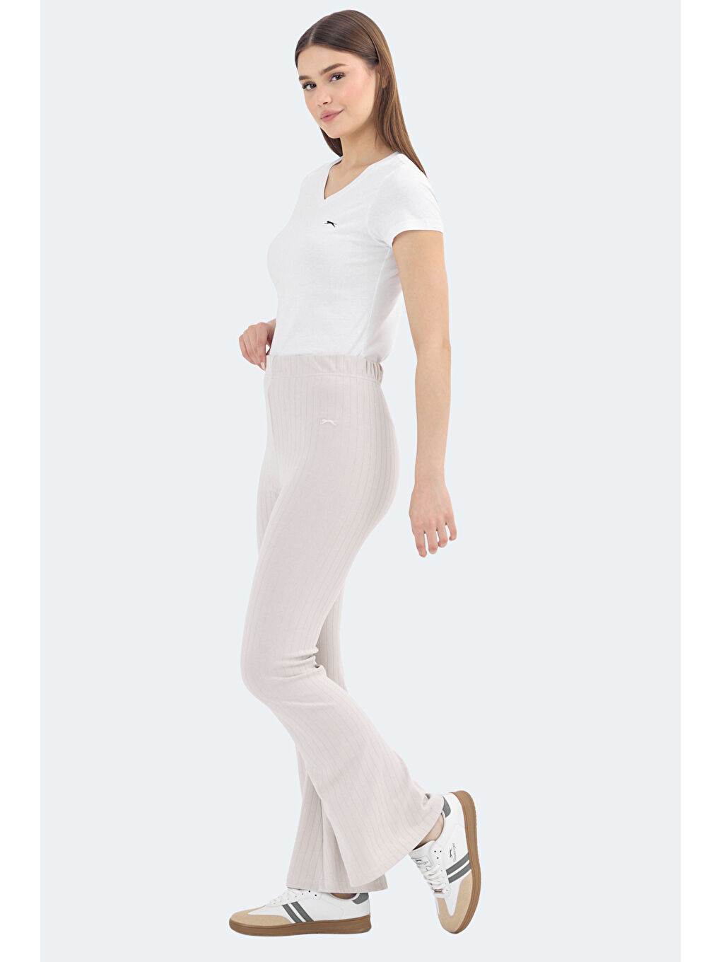 KODEY IN Kadın Ekru Tayt-5